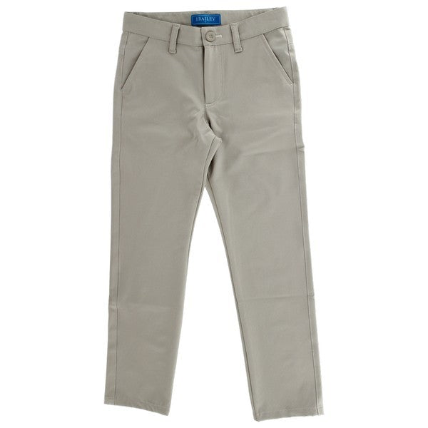 J. Bailey Boys Club Performance Long Pants - Khaki