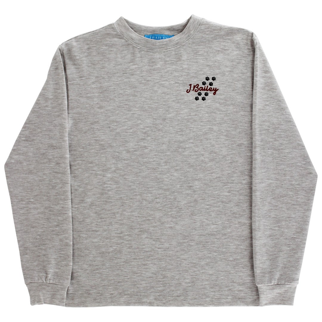 J. Bailey Boys Logo Tee Shirt - UGA Bulldog Dawg on Oatmeal