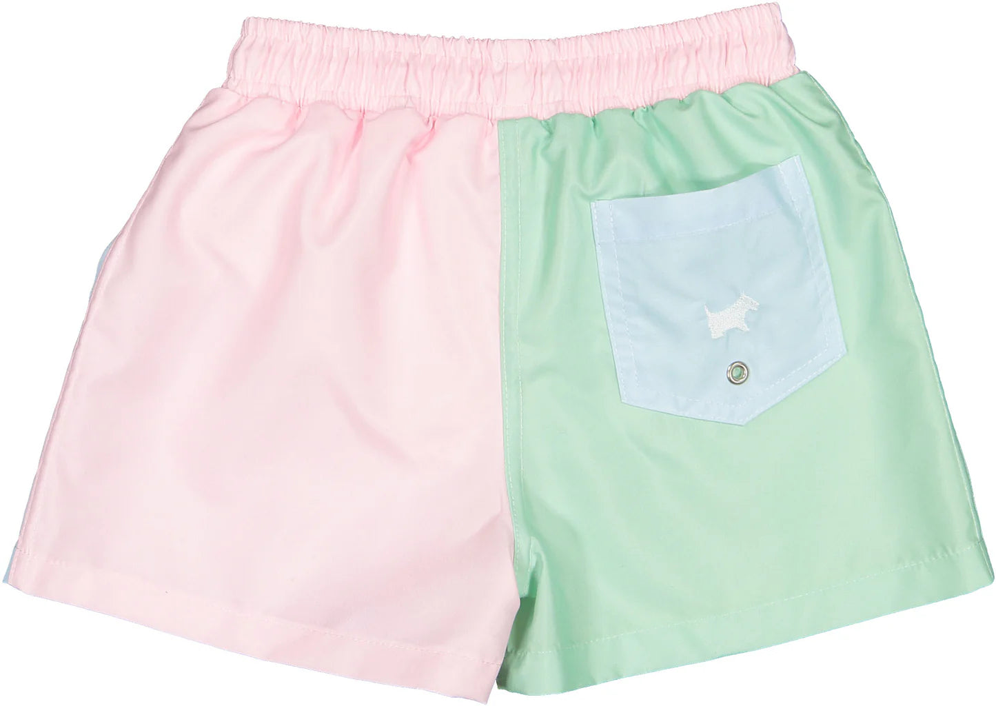 Sal & Pimenta Boys Swim Trunks - Dreamland Color Block - Pastels
