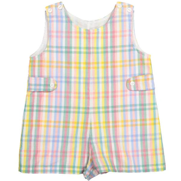 Sal & Pimenta Boys Jon Jon - Pastel Rainbow Gingham
