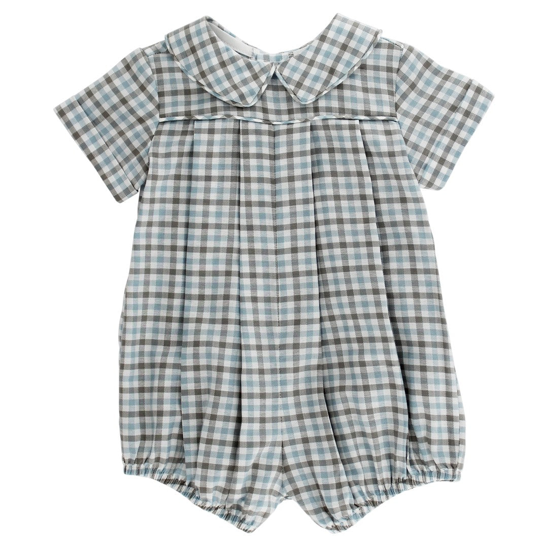 Bailey Boys Baby Boy Dressy Bubble - Pigeon Plaid