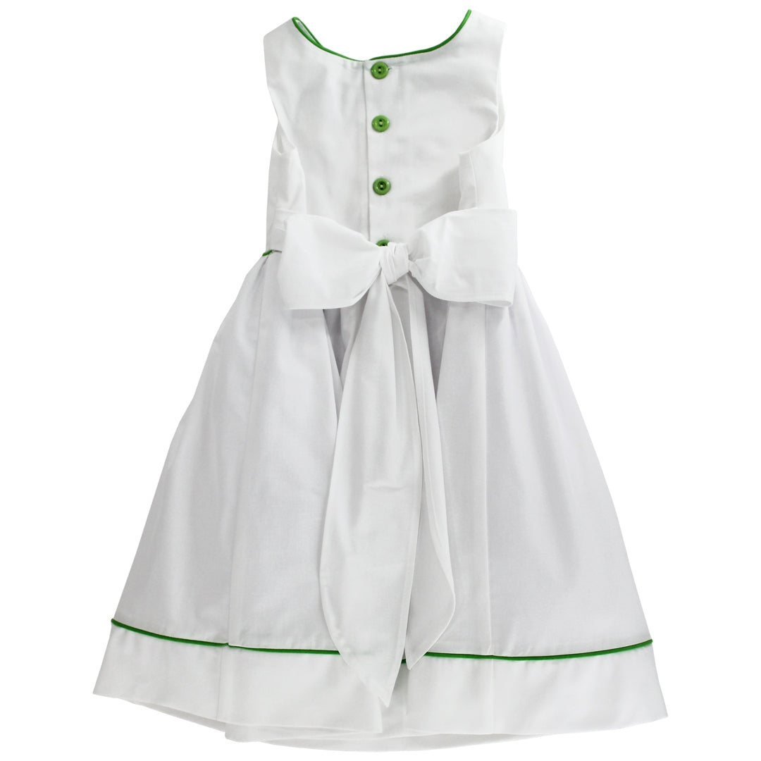 Bailey Boys Girls White Spring Fling Dress - Floral Embroidery by Bailey Boys
