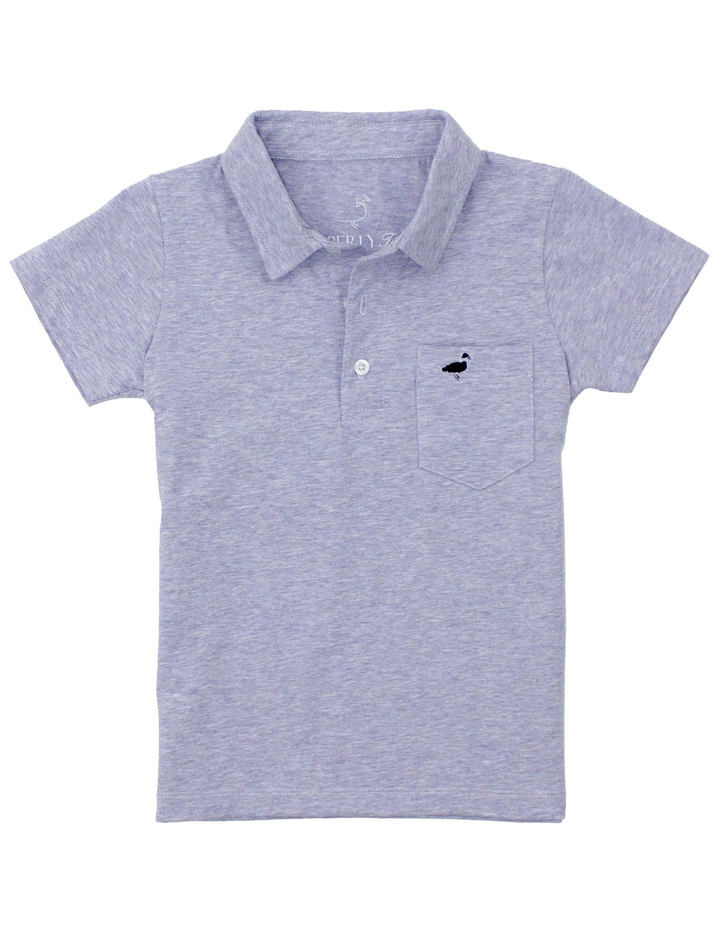 Properly Tied Boys Harrison Pocket Short Sleeve Polo Shirt - Ocean Wave Blue by Properly Tied