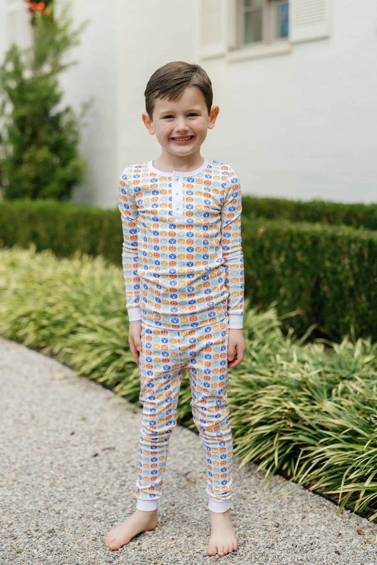 Lila & Hayes Boys Grayson Pajamas Set - Christmas Tree Topper Stars by Lila & Hayes