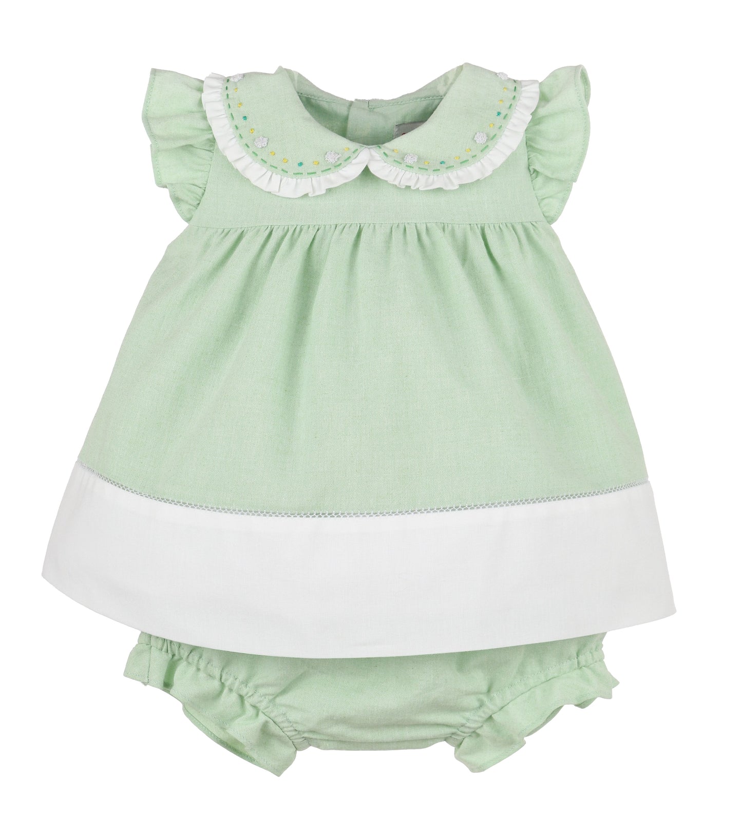 Sophie & Lucas Girls Green Augusta Dress by Sophie & Lucas
