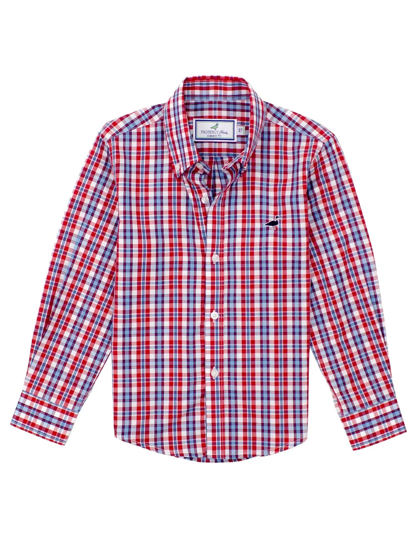 Properly Tied Boys Seasonal Sportshirt - USA Plaid by Properly Tied