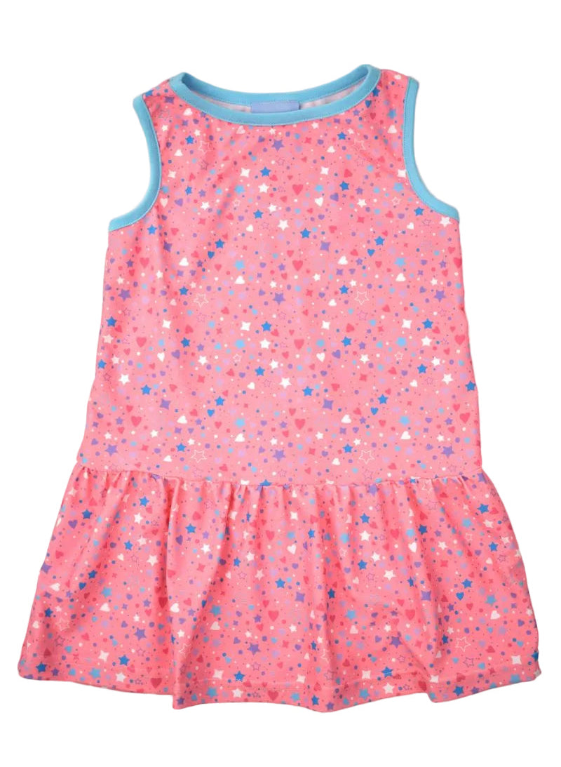 Funtasia Too Girls Sleeveless Tennis Dress - Pink with Stars by Funtasia