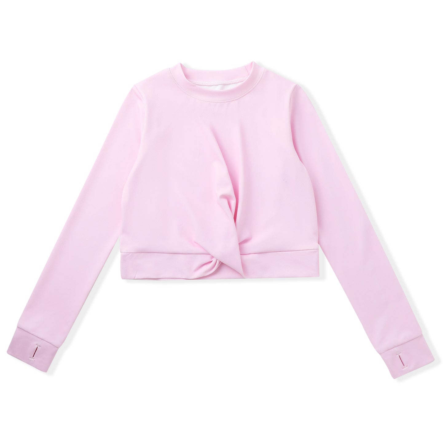 Swoon Baby Girls Active Top - Long Sleeves - Pink Knot