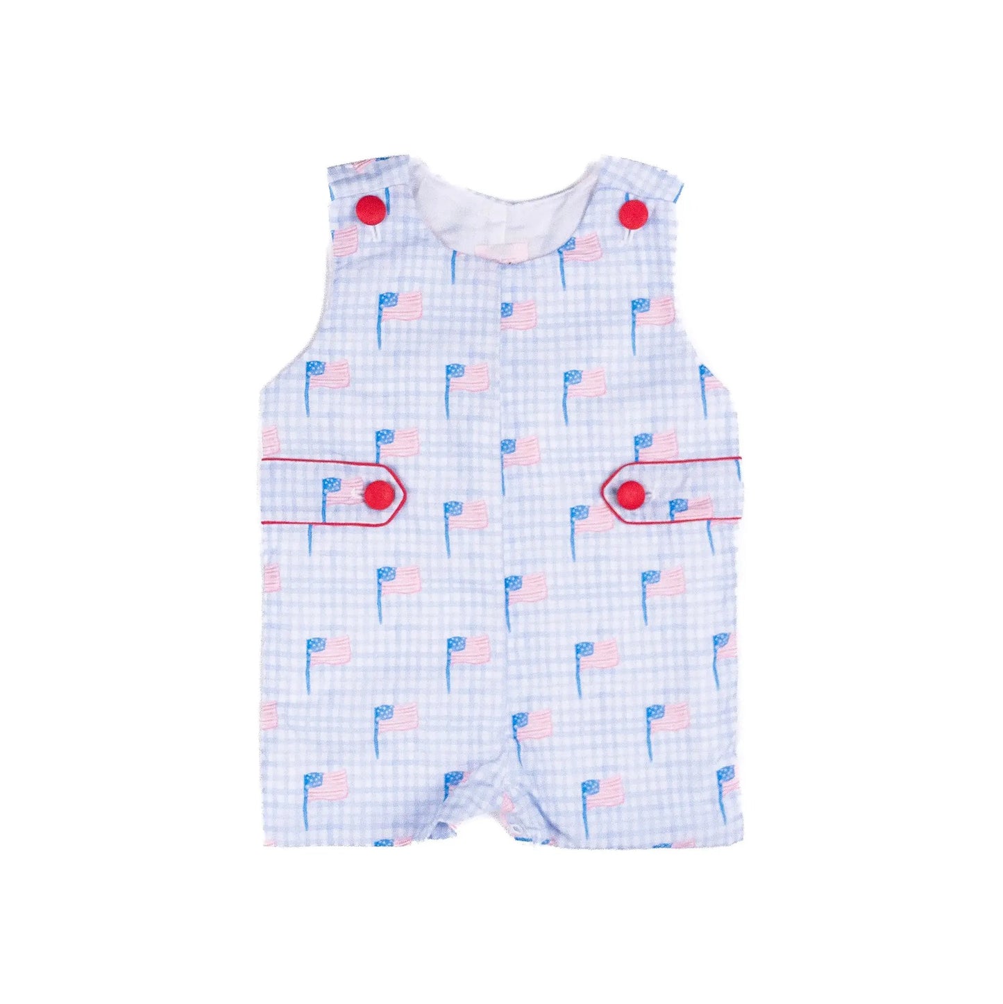 Shop Teeta Boys Patriotic America Flags Print Jon Jon by Shop Teeta