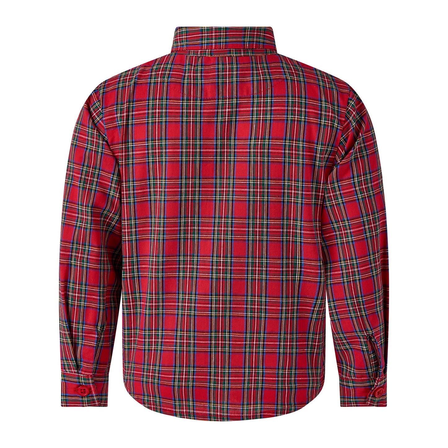 Rachel Riley London Boys Dress Shirt - Red Holiday Tartan Plaid by Rachel Riley