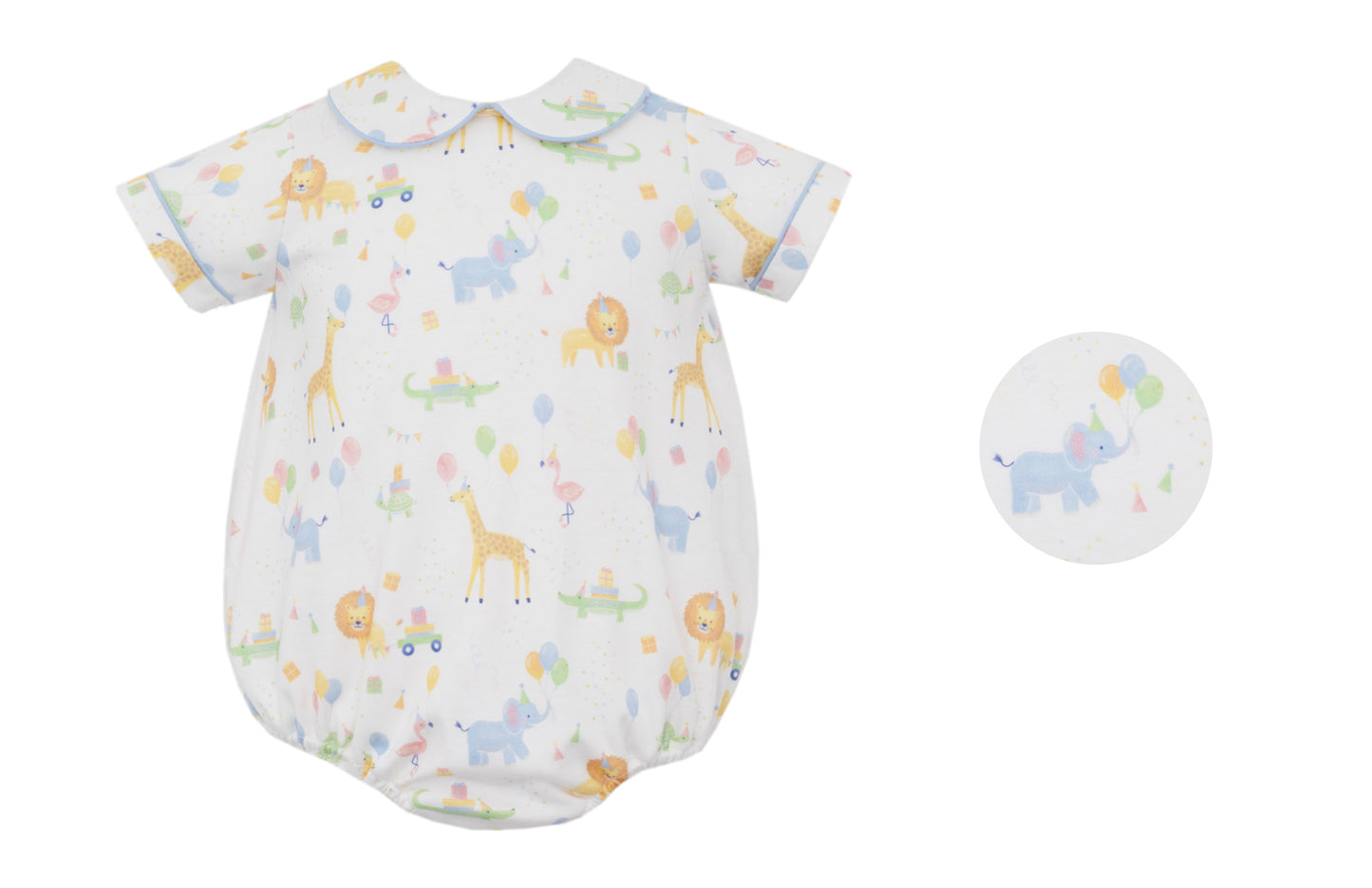 Claire & Charlie Baby Boys Pastel Birthday Animals Bubble