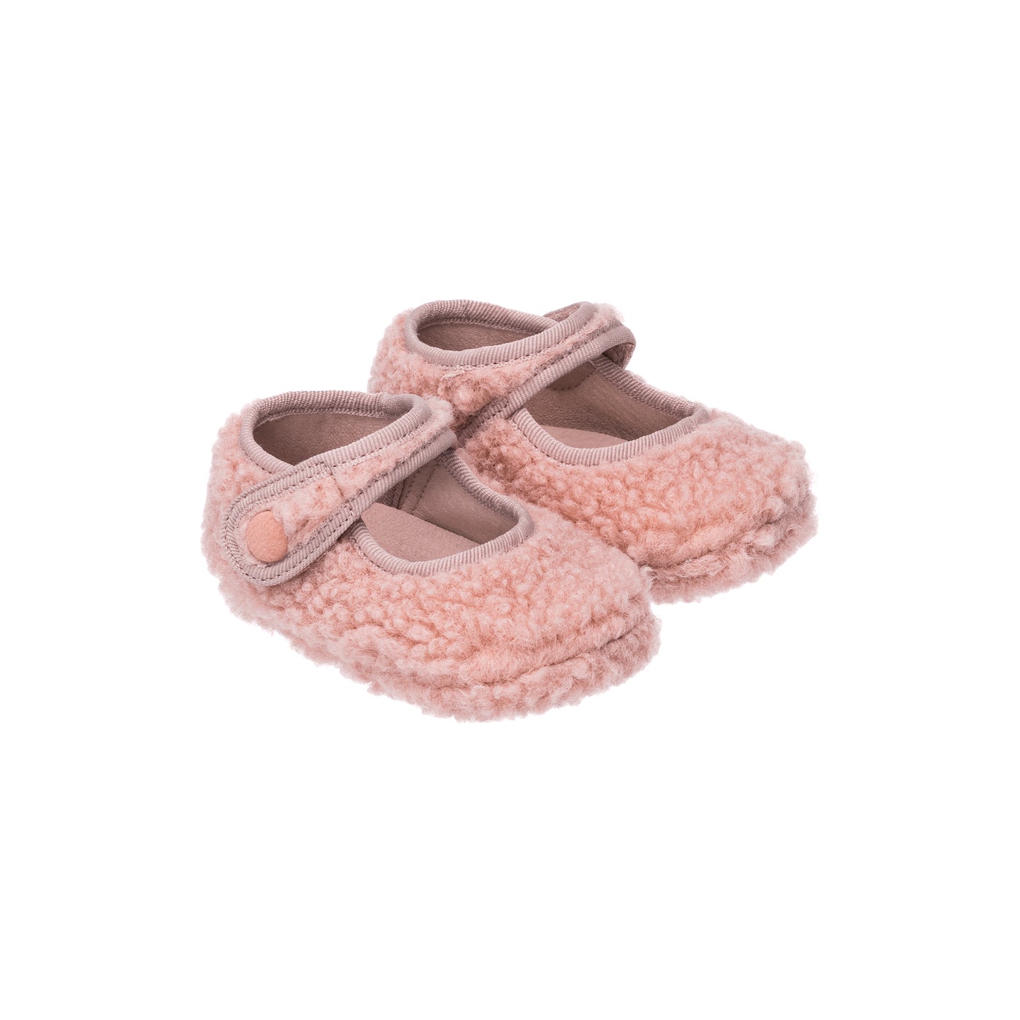 Elephantito Baby Girls Shoes - Mary Janes - Shearling - Pink