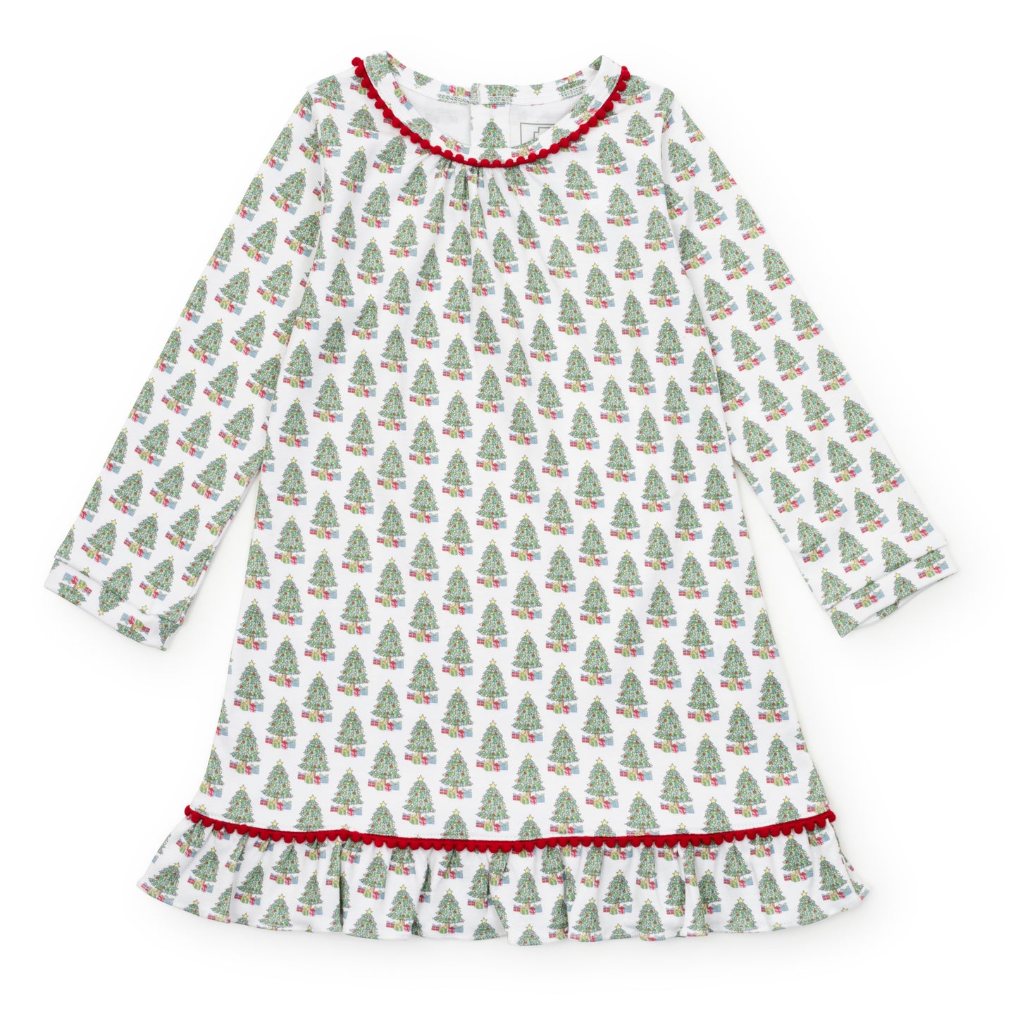 Lila & Hayes Girls Carlin Dress - Green Under the Christmas Tree by Lila & Hayes