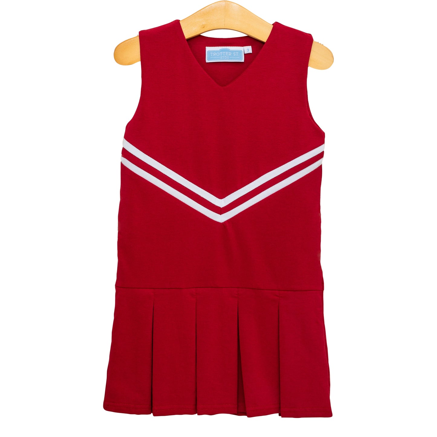 Trotter Street Kids Girls Football Cheer Uniform Dress - Crimson Tide