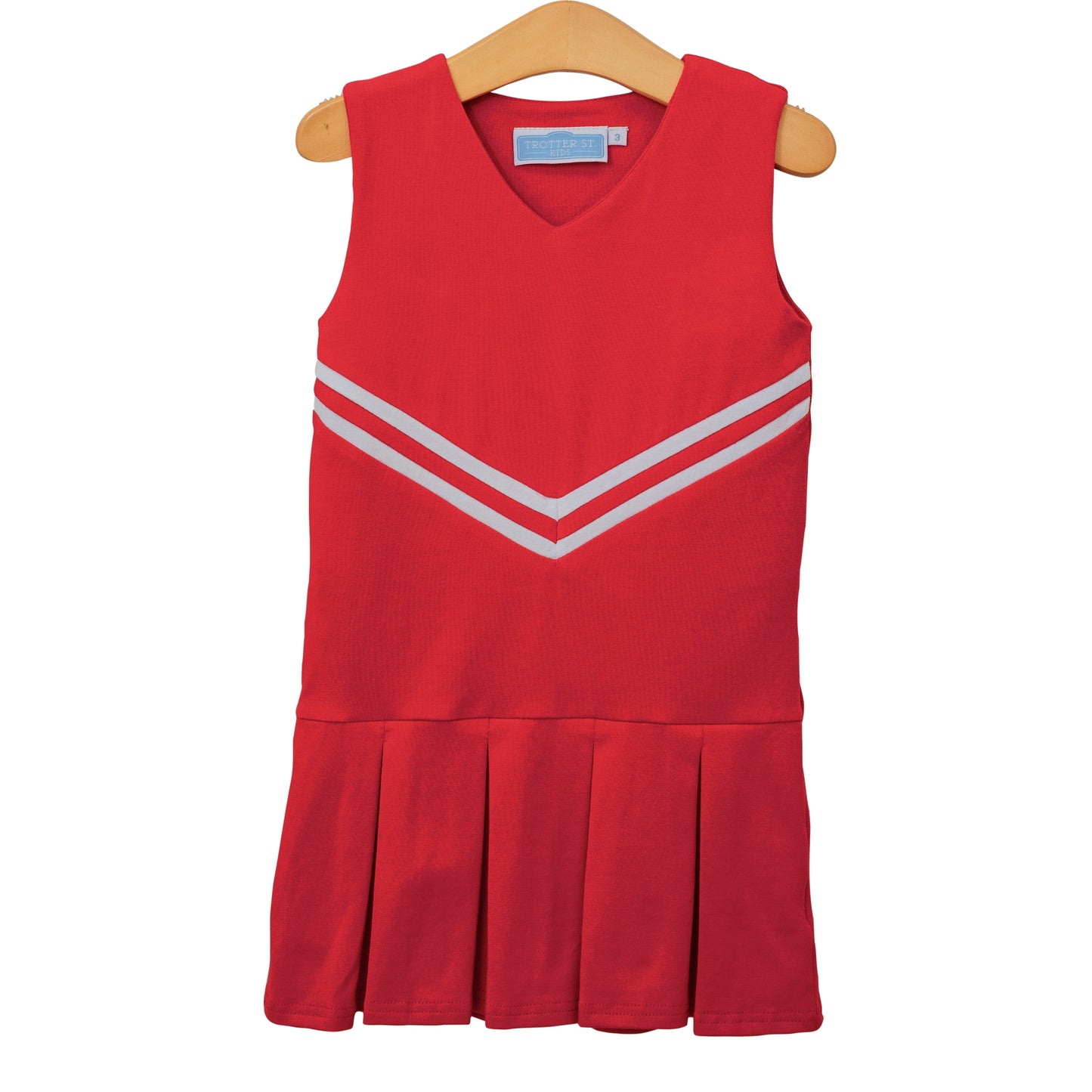 Trotter Street Kids Girls Football Cheer Uniform Dress - Red
