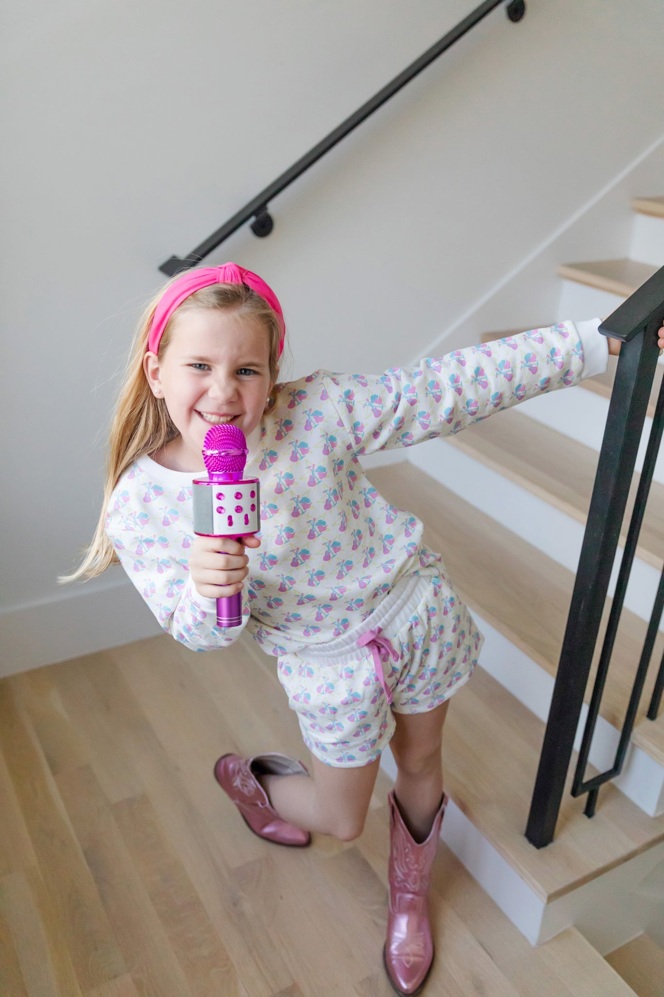 Lila & Hayes Girls Stella Sweatshirt Shorts Set - Music Superstar for Taylor Swift Show by Lila & Hayes