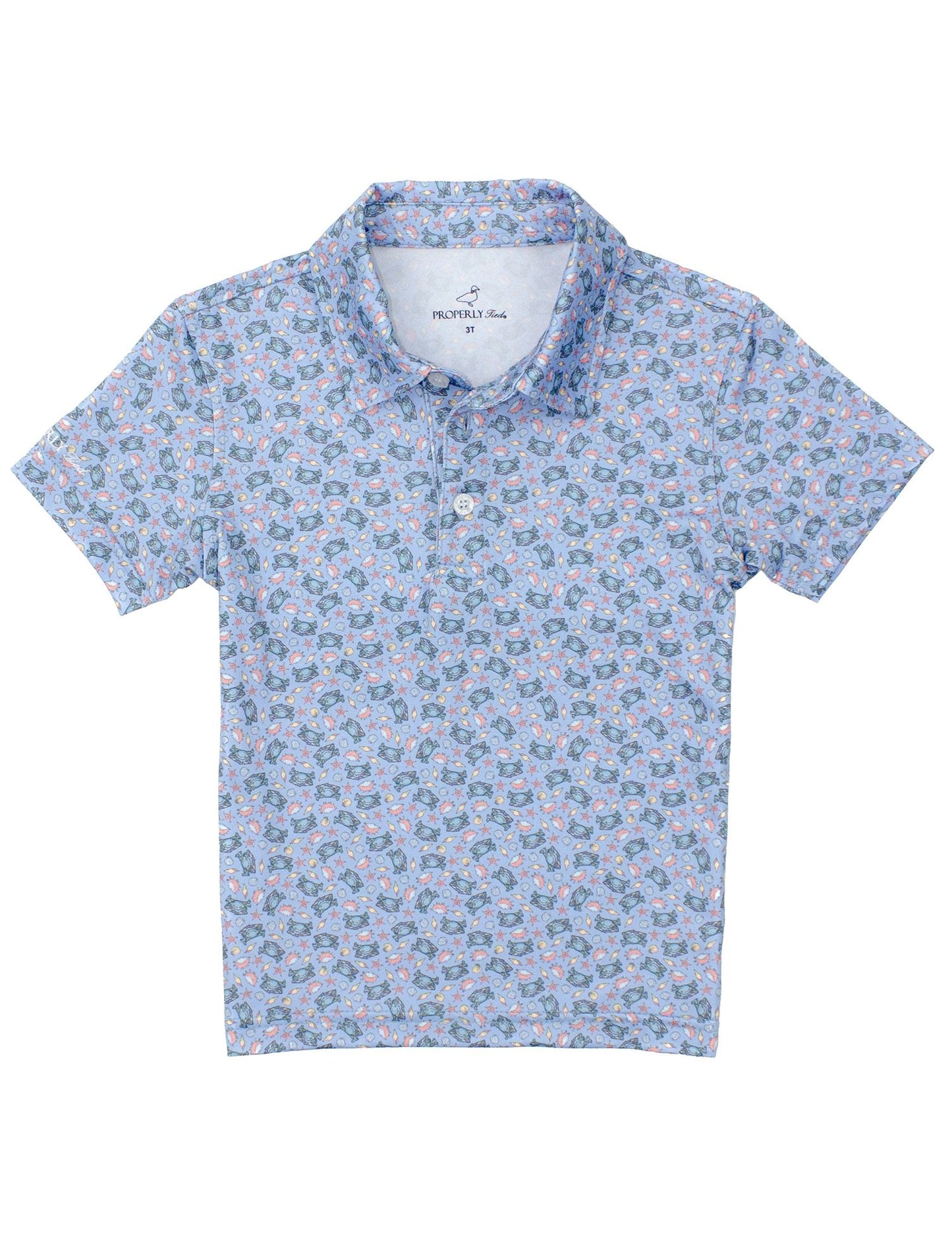 Properly Tied Boys Inlet Polo Shirt - Crab Shore by Properly Tied