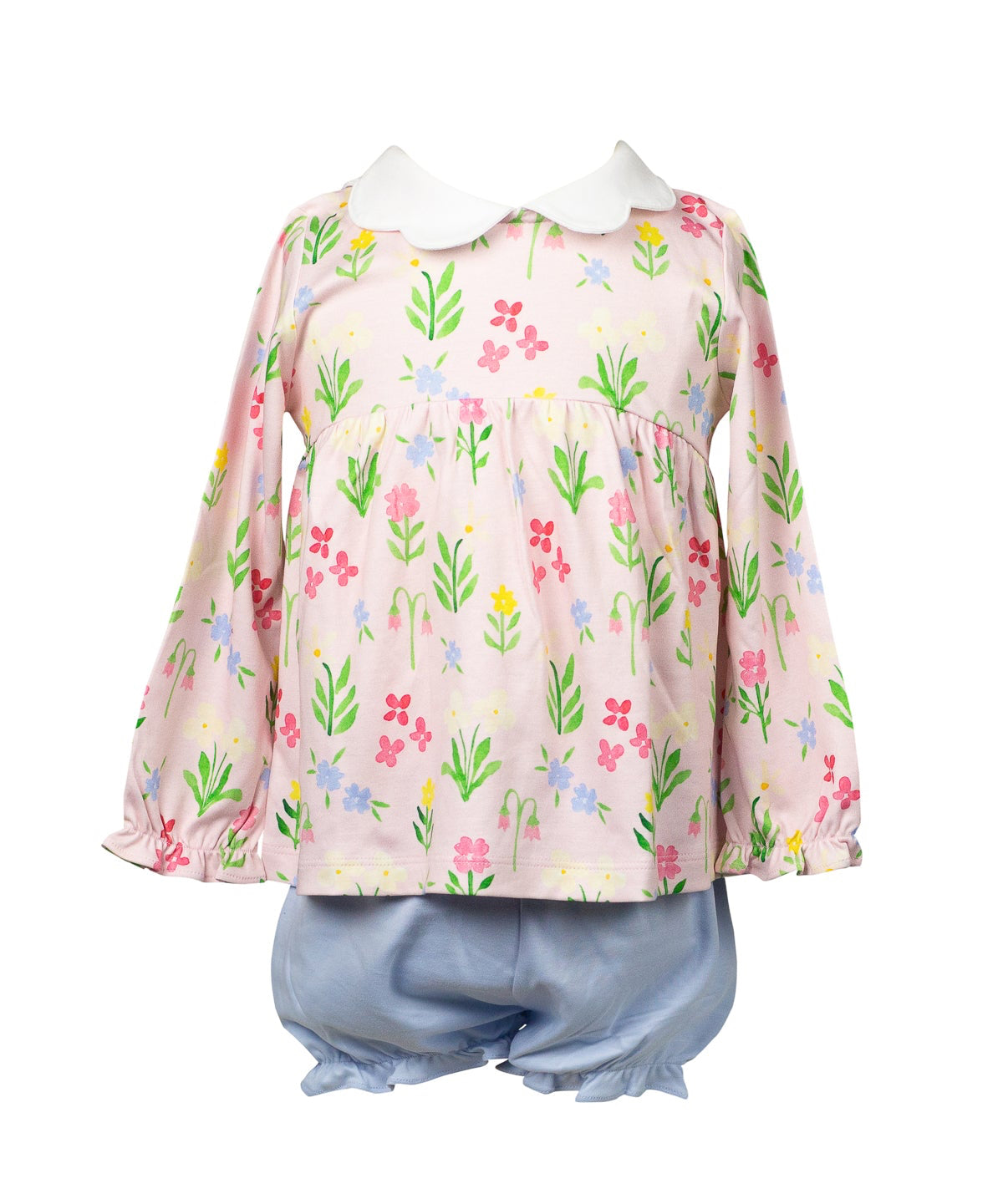 Pre-Order: Proper Peony Pima Girls English Garden Bloomer Set