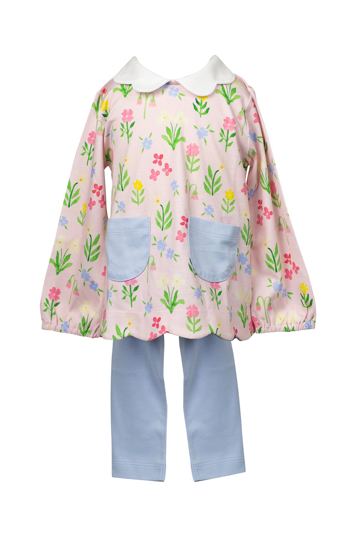 Pre-Order: Proper Peony Pima Girls English Garden Tunic Set