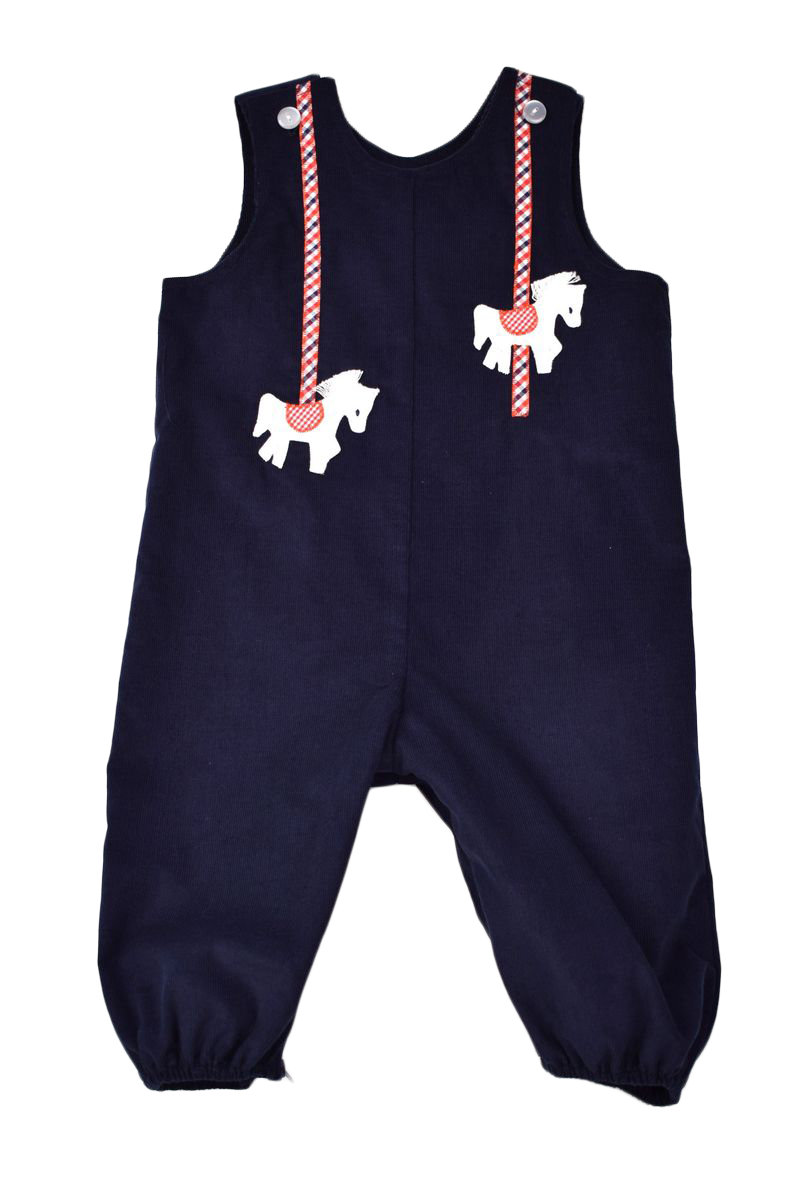 Funtasia Too Baby Boys Navy Blue Cord Longall - Carousel Horses