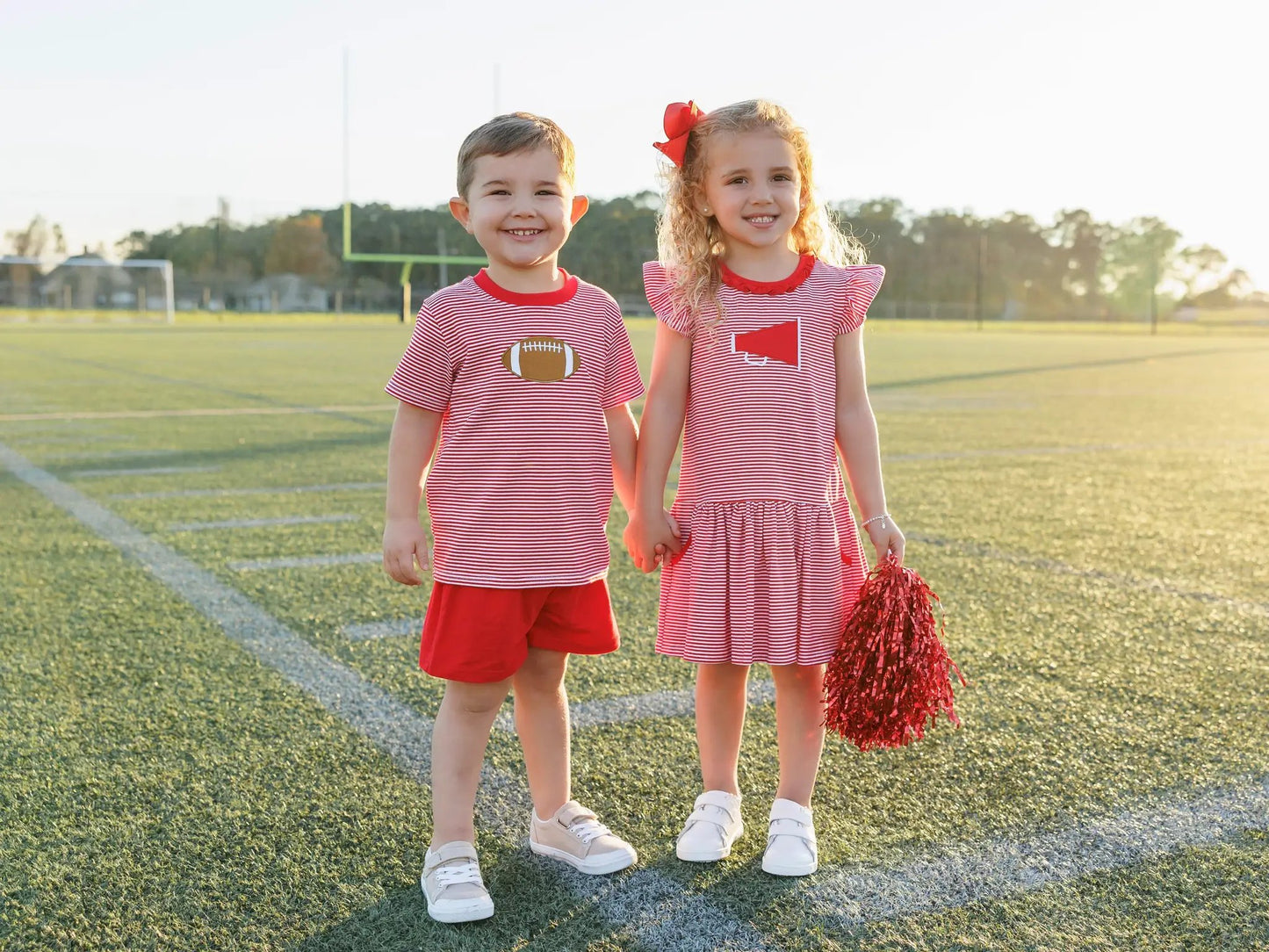 Trotter Street Kids Boys Football Shirt - Red