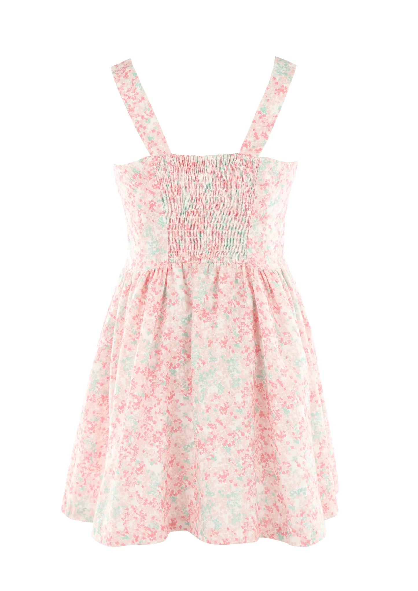Luli & Me Gabby Girls Pink Floral Sleeveless Willow Dress by Luli & Me