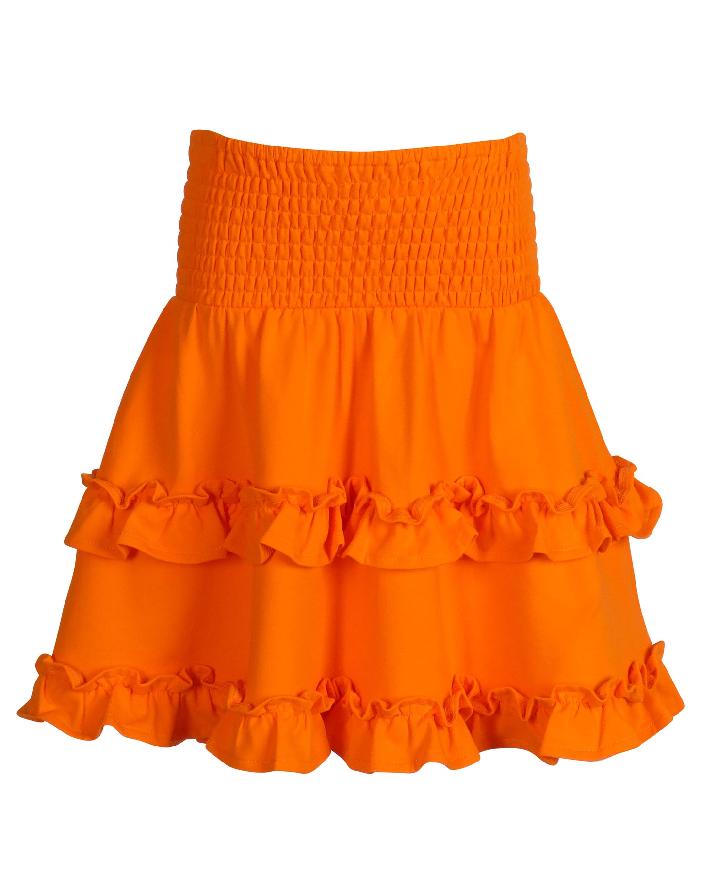 Yellow Lamb Girls Gameday Cheerleader Cheer Skirt Set - Orange
