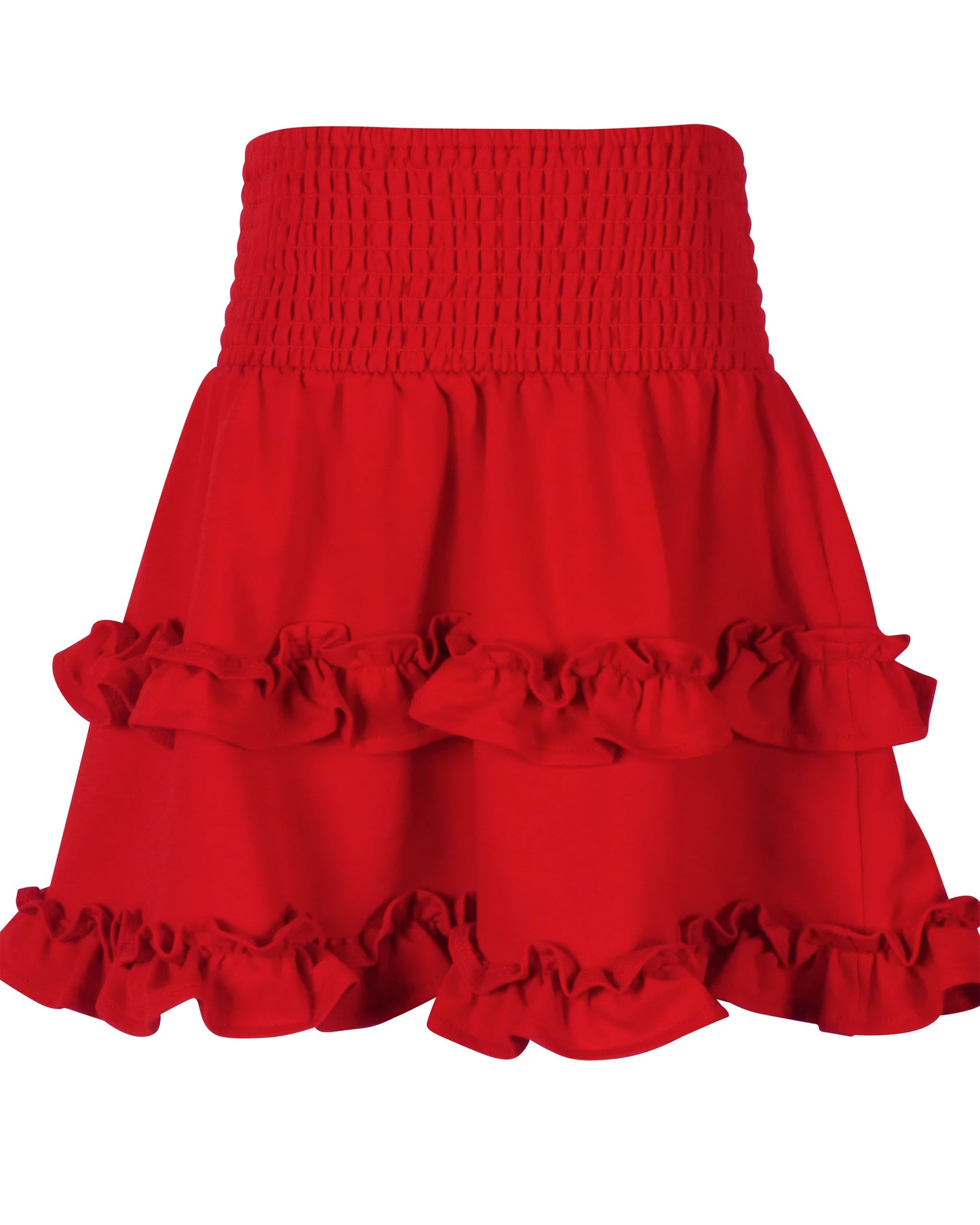 Yellow Lamb Girls Gameday Cheerleader Cheer Skirt Set - Red