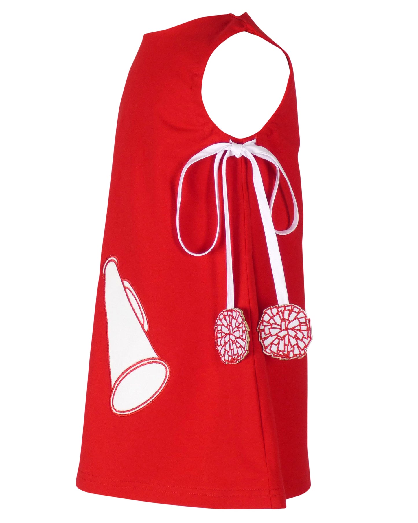 Yellow Lamb Girls Game Day Jumper Cheer Dress - Red