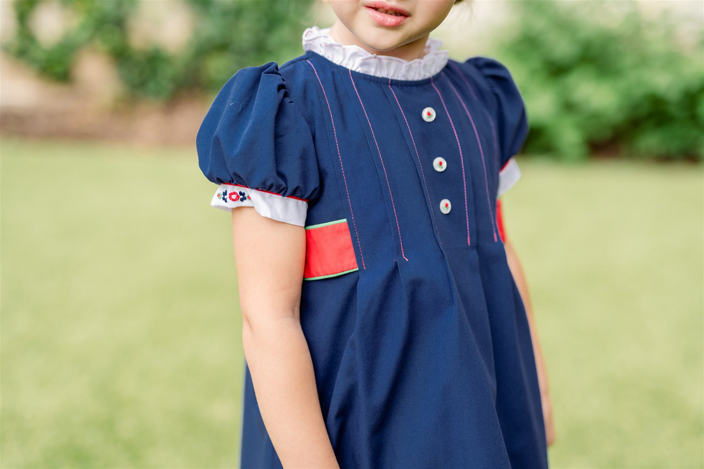 Proper Peony Girls Gianna Navy Blue Dress