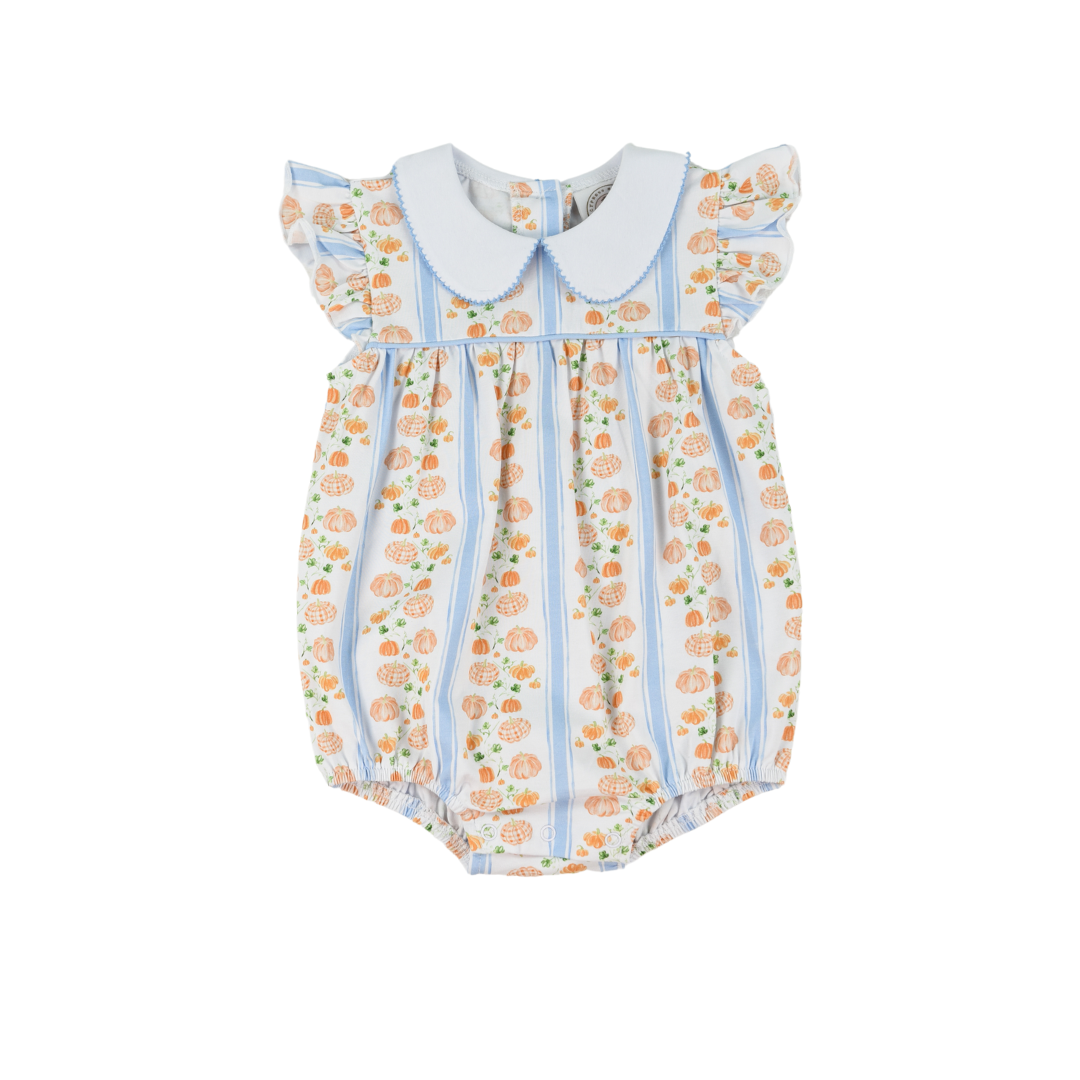 Cypress Row Girls Blue & Orange Gourd and Grace Girls Penelope Prep Bubble