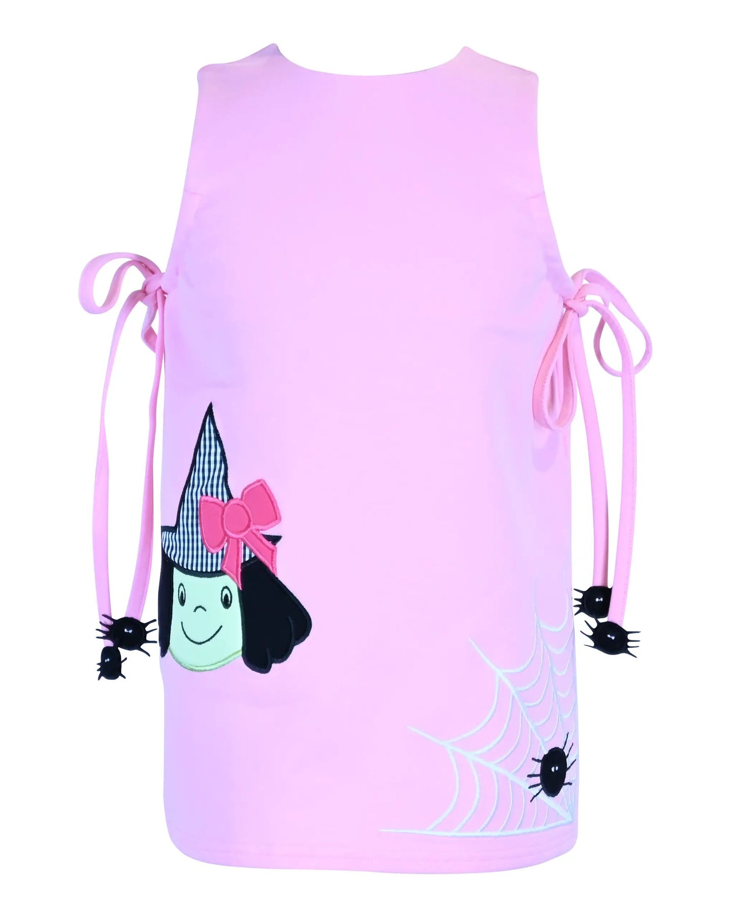 Yellow Lamb Girls Pink Emma Jumper Dress - Halloween Witch