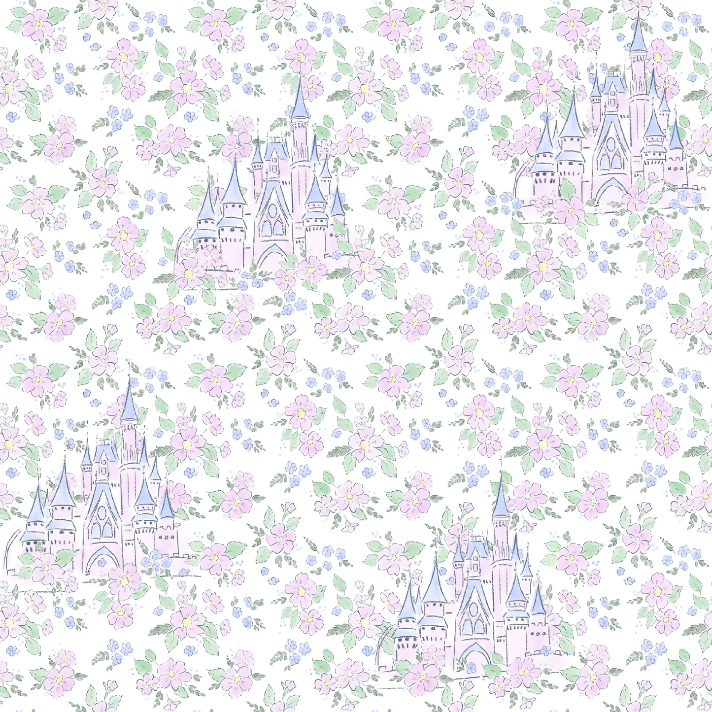 Trotter Street Kids Girls Lavender & Pink Hidden Castle Dress