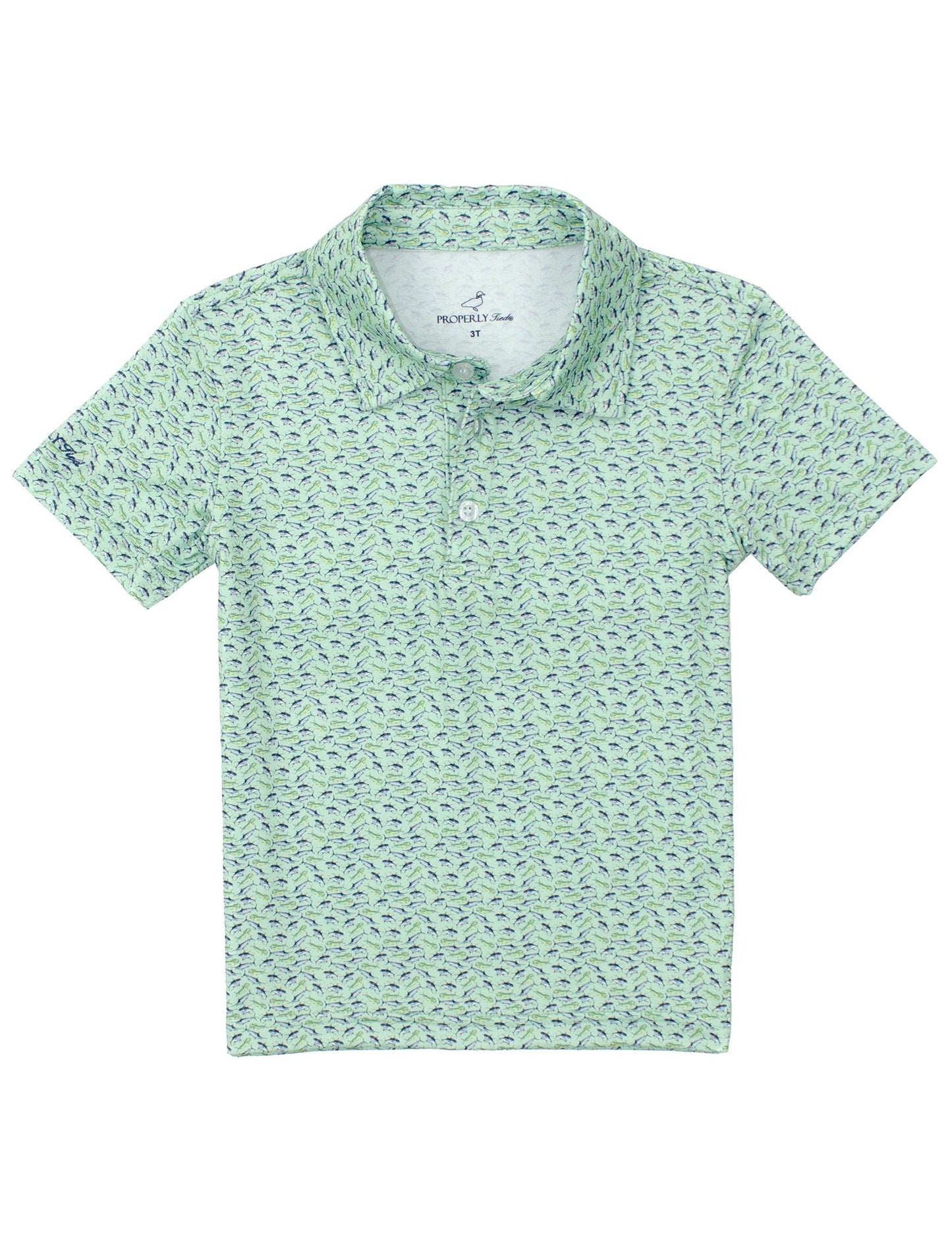 Properly Tied Boys Inlet Polo Shirt - Offshore Slam by Properly Tied