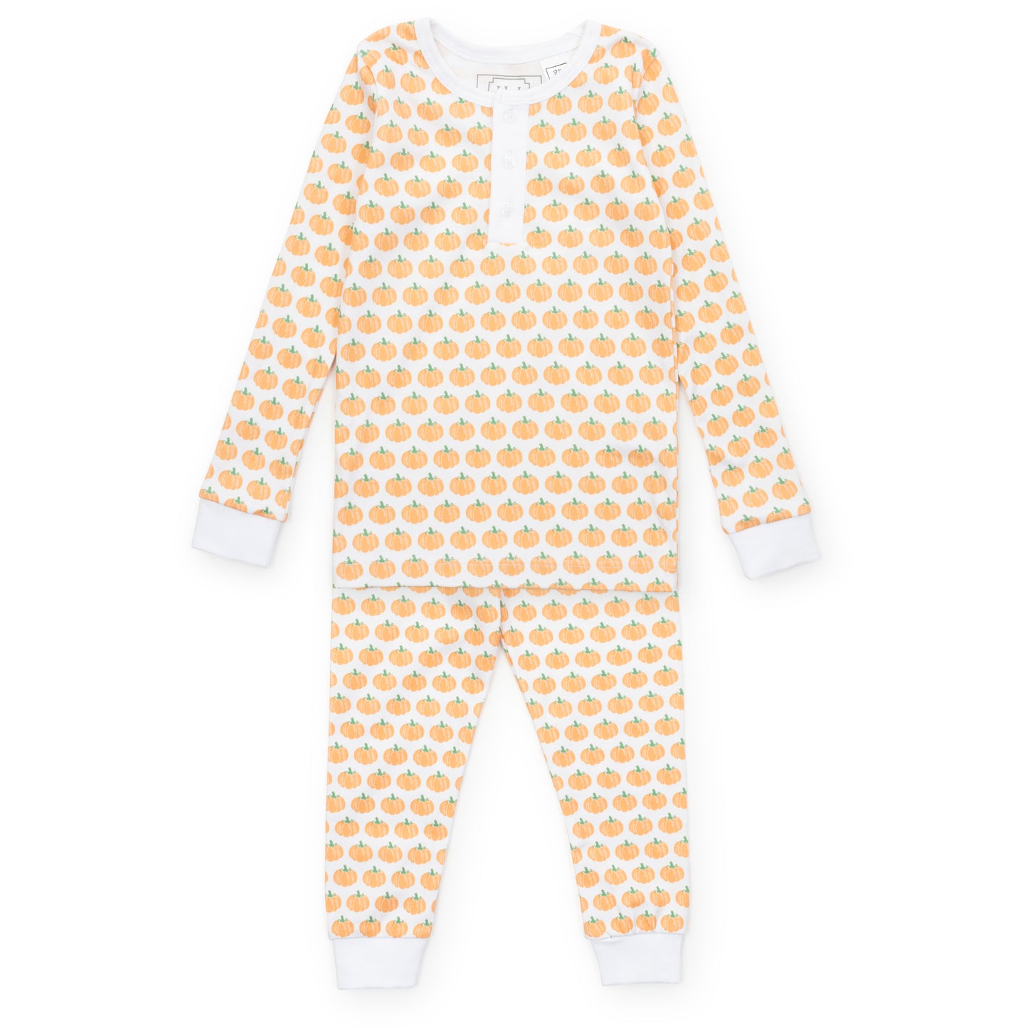 Lila & Hayes Boys Jack Pajamas Set - Orange Harvest Pumpkins