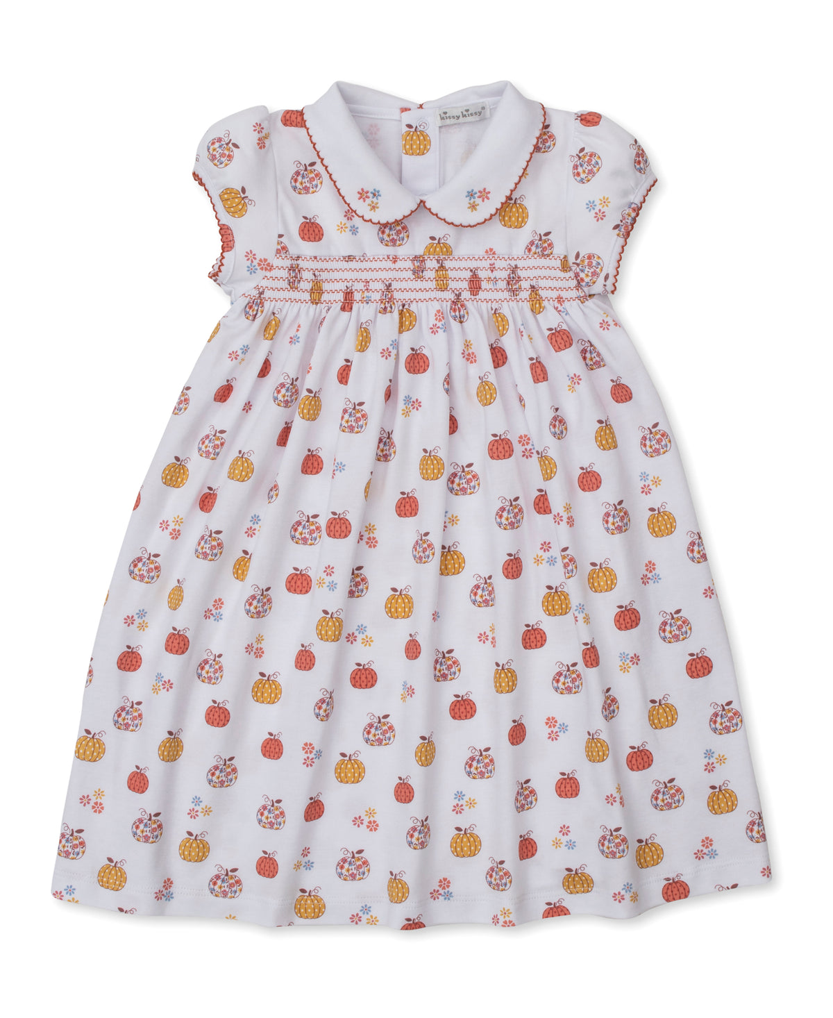 Kissy Kissy Toddler Girls Pumpkin Patch Floral Smocked Dress by Kissy Kissy