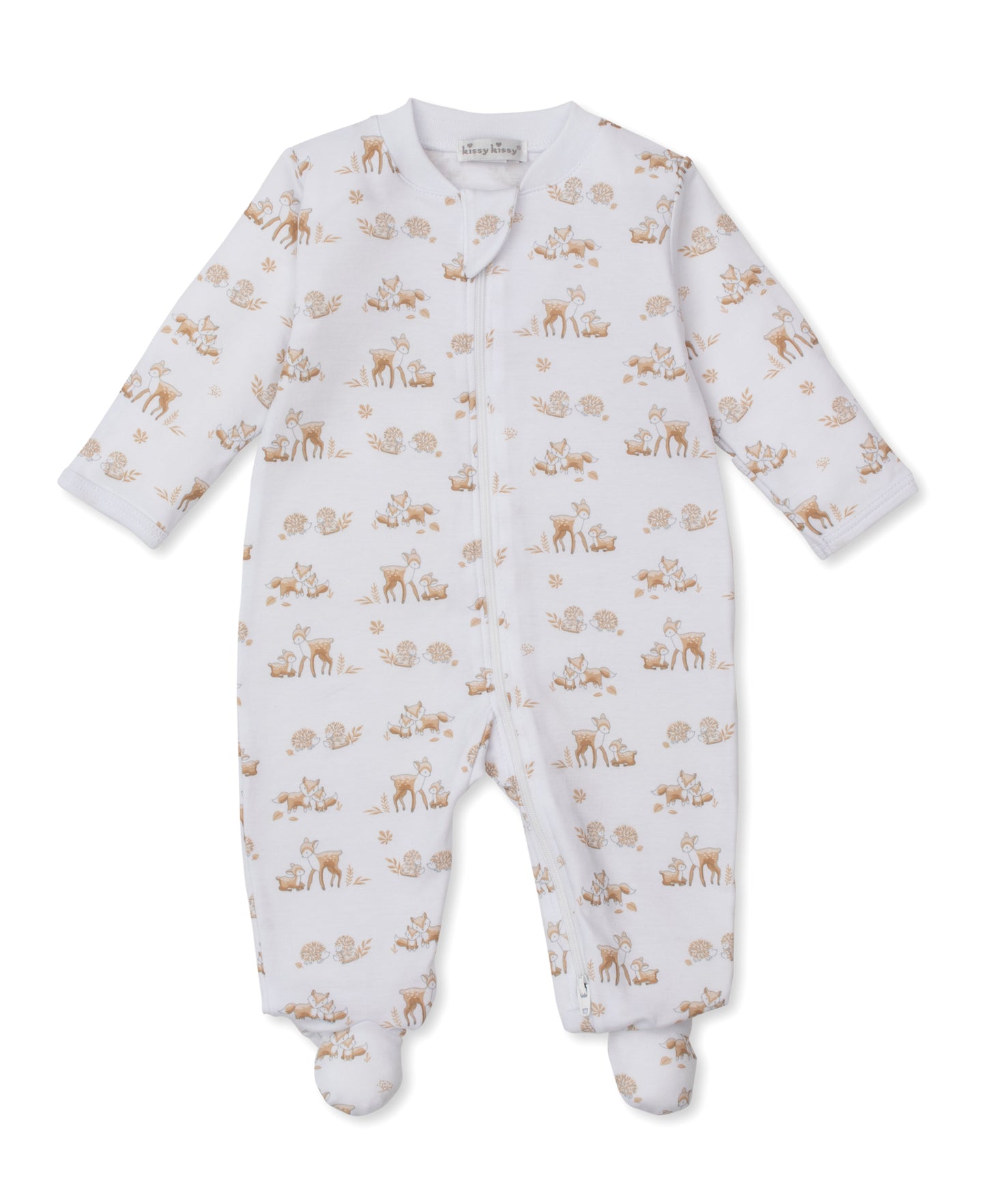 Kissy Kissy Baby Boys Forest Fanfare Printed Footie with Zipper