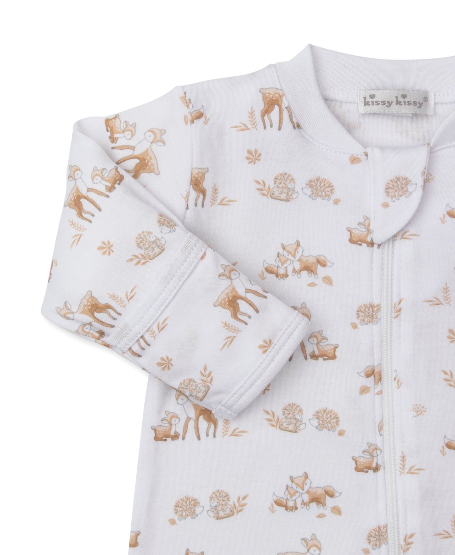 Kissy Kissy Baby Boys Forest Fanfare Printed Footie with Zipper