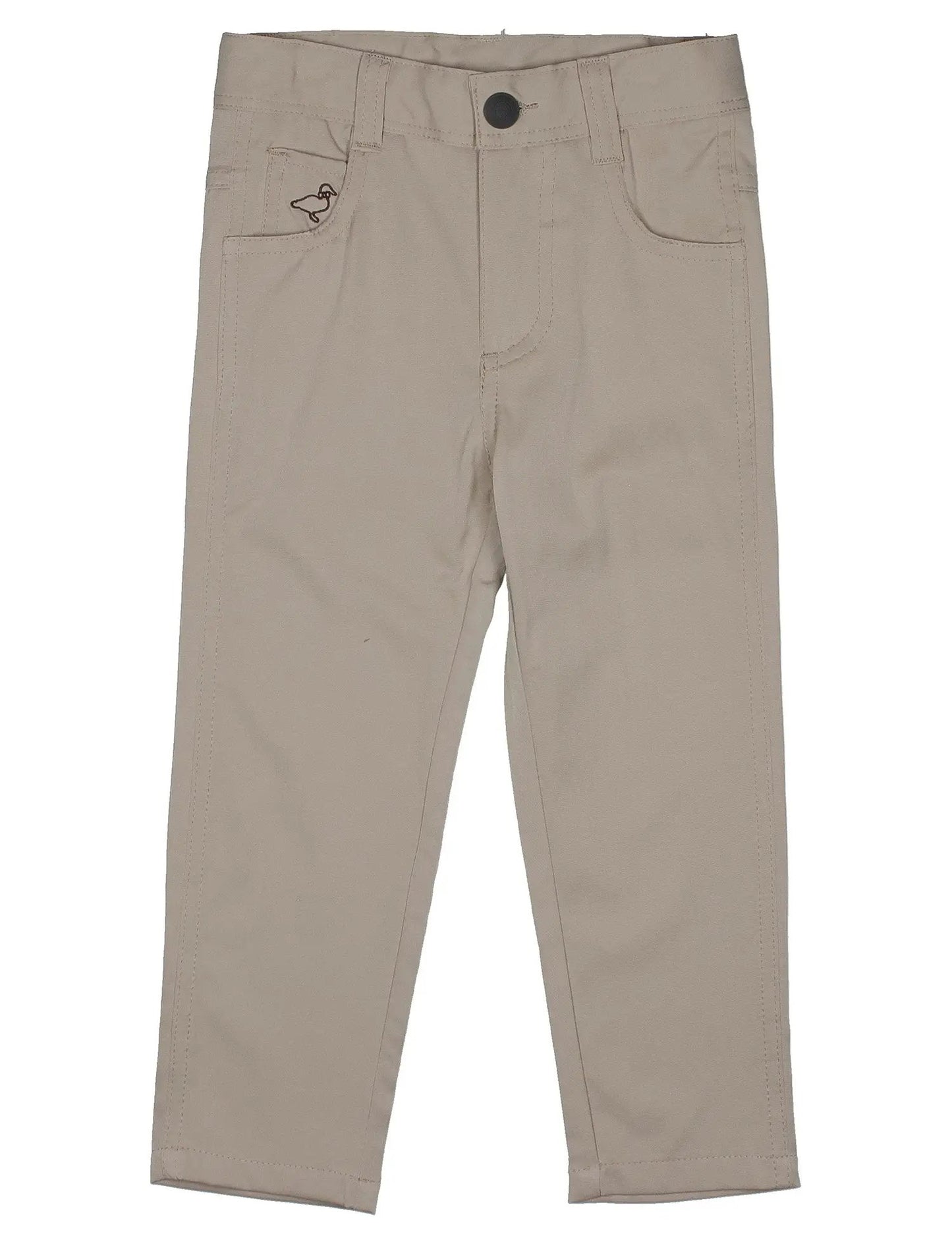 Properly Tied Boys Fairway Performance Long Pants - Khaki