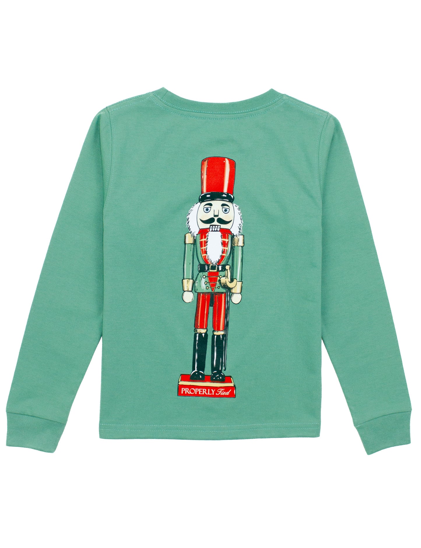 Properly Tied Boys Christmas Nutcracker Logo Graphic Tee Shirt - Ivy Green by Properly Tied