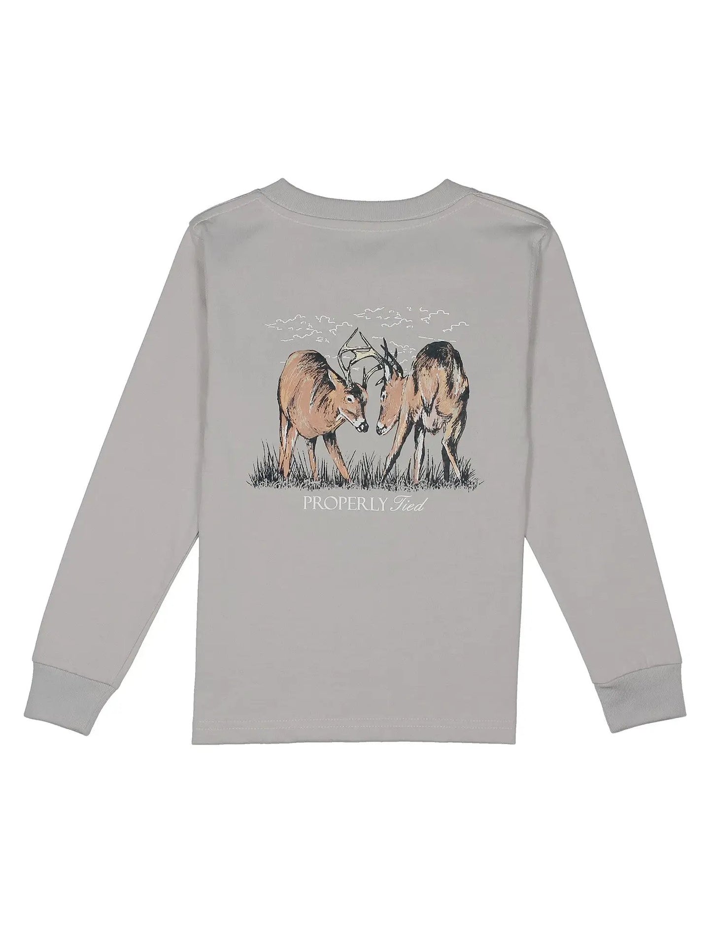 Properly Tied Boys Long Sleeved Shirt - Trophy Season on Ice Grey by Properly Tied