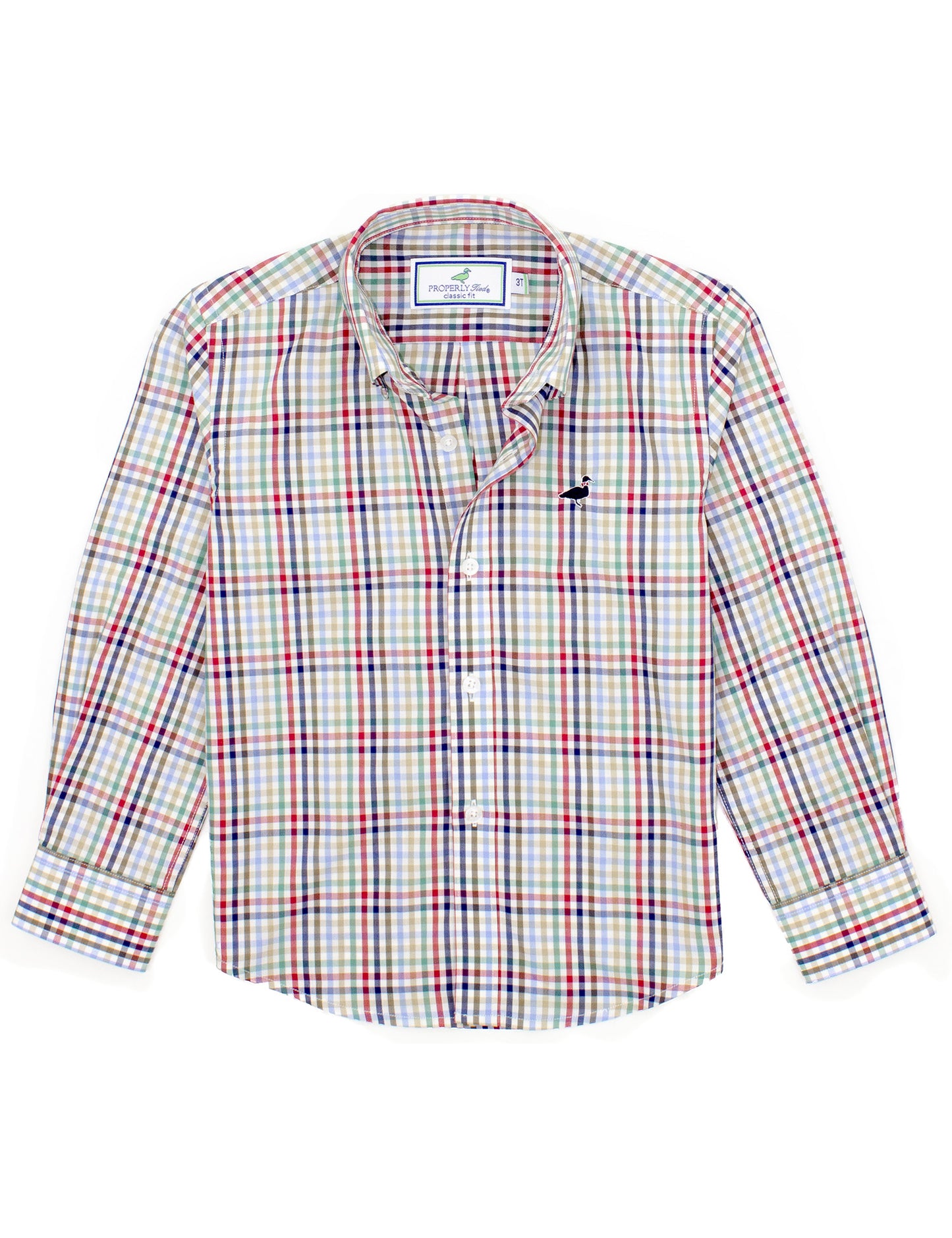 Properly Tied Boys Seasonal Sportshirt - Autumn Trail Plaid by Properly Tied