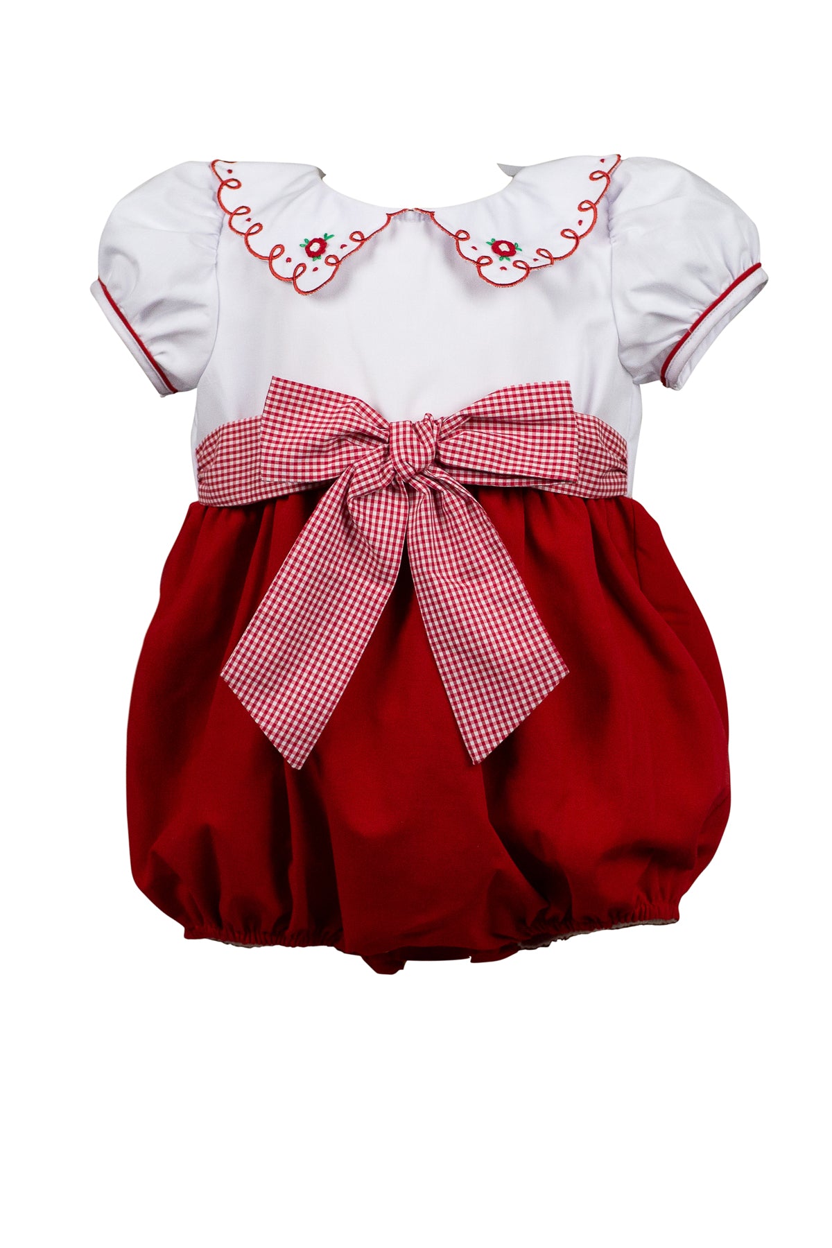 Proper Peony Baby Girls Red Luciana Loop Christmas Bubble