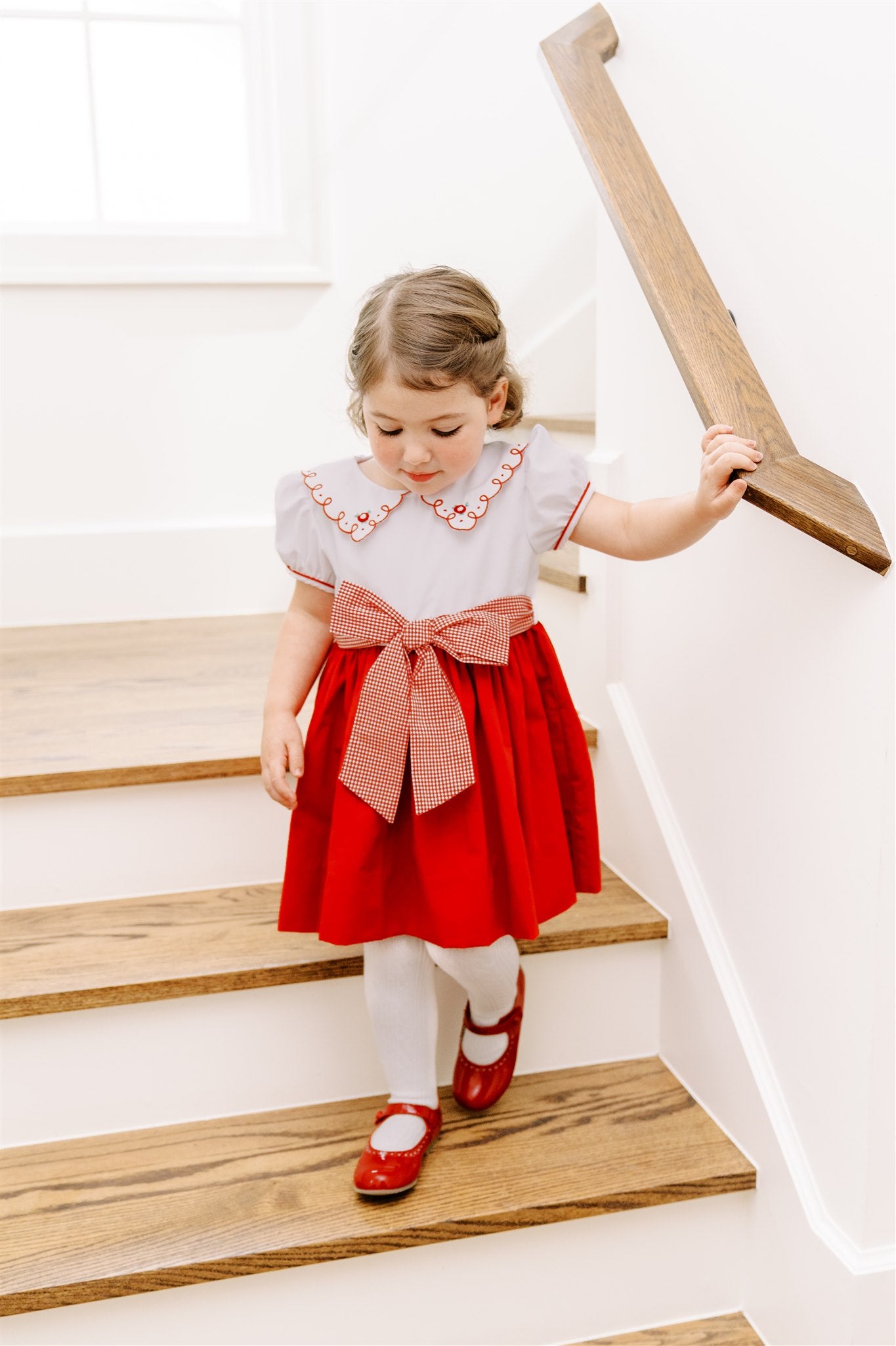 Proper Peony Girls Red Luciana Loop Christmas Dress