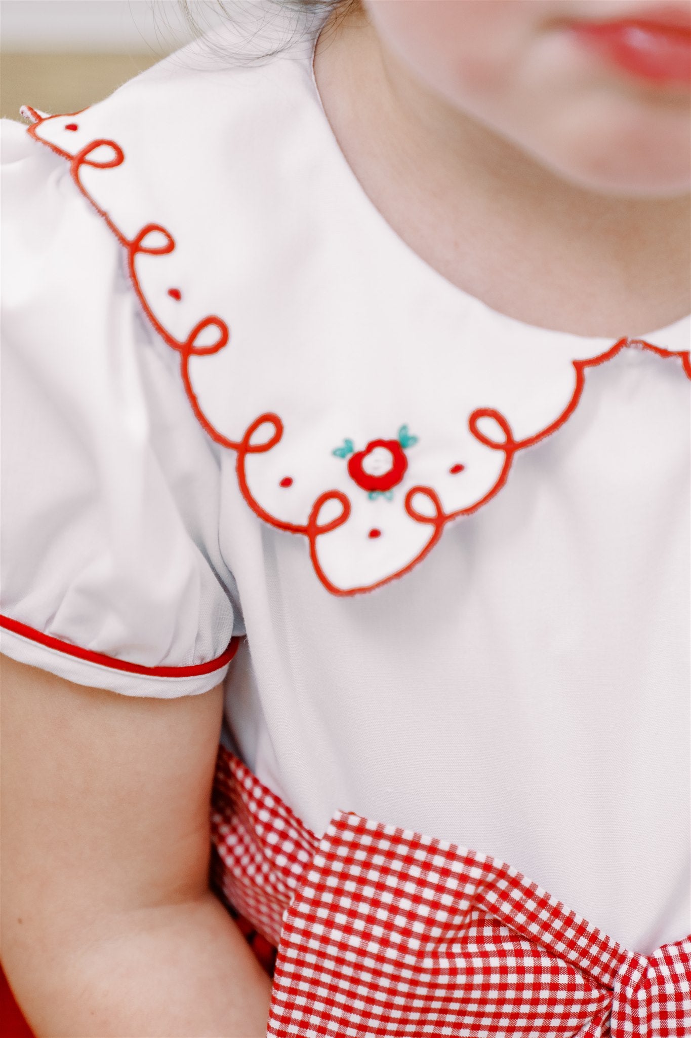 Proper Peony Girls Red Luciana Loop Christmas Dress