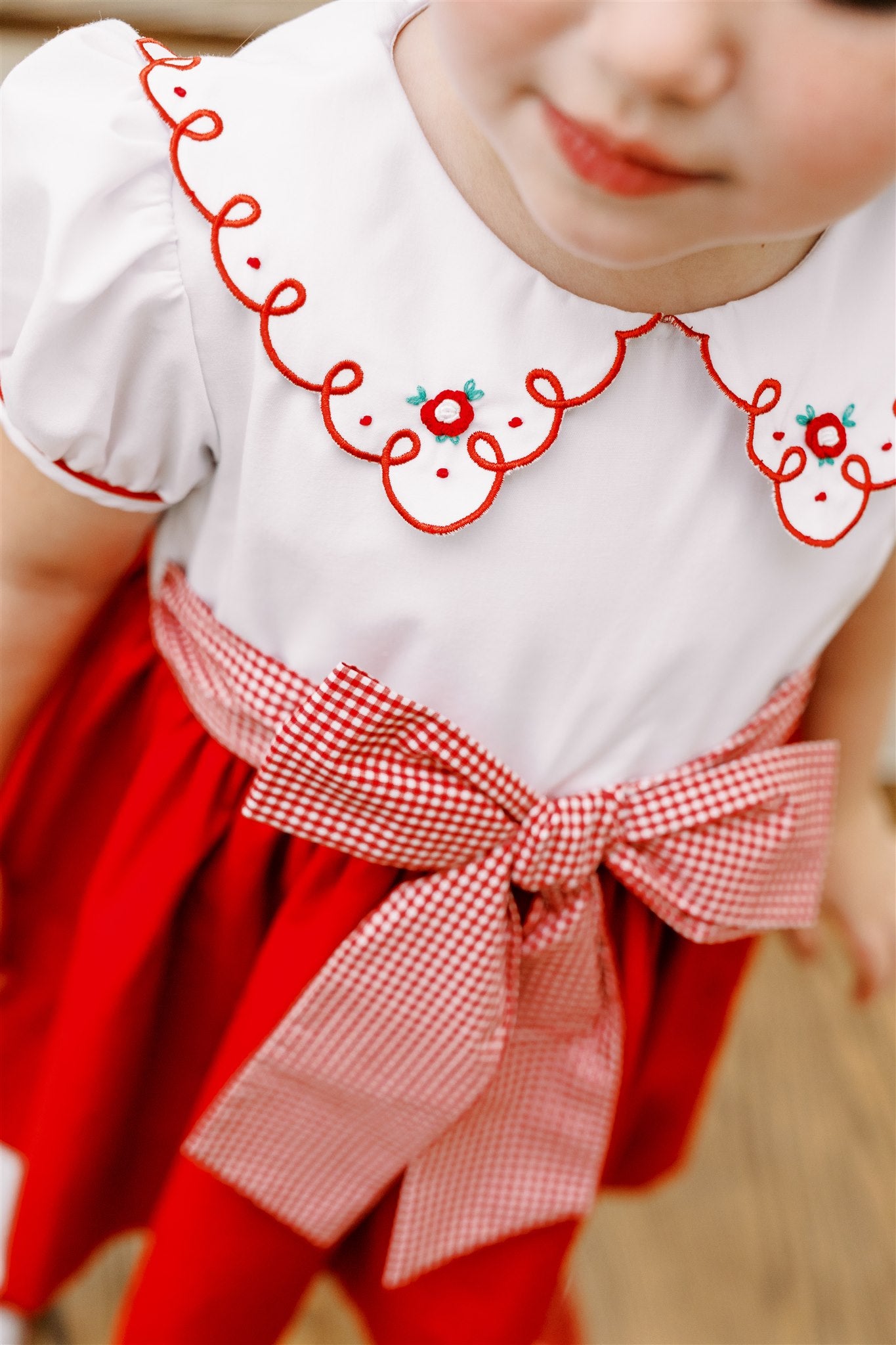 Proper Peony Girls Red Luciana Loop Christmas Dress
