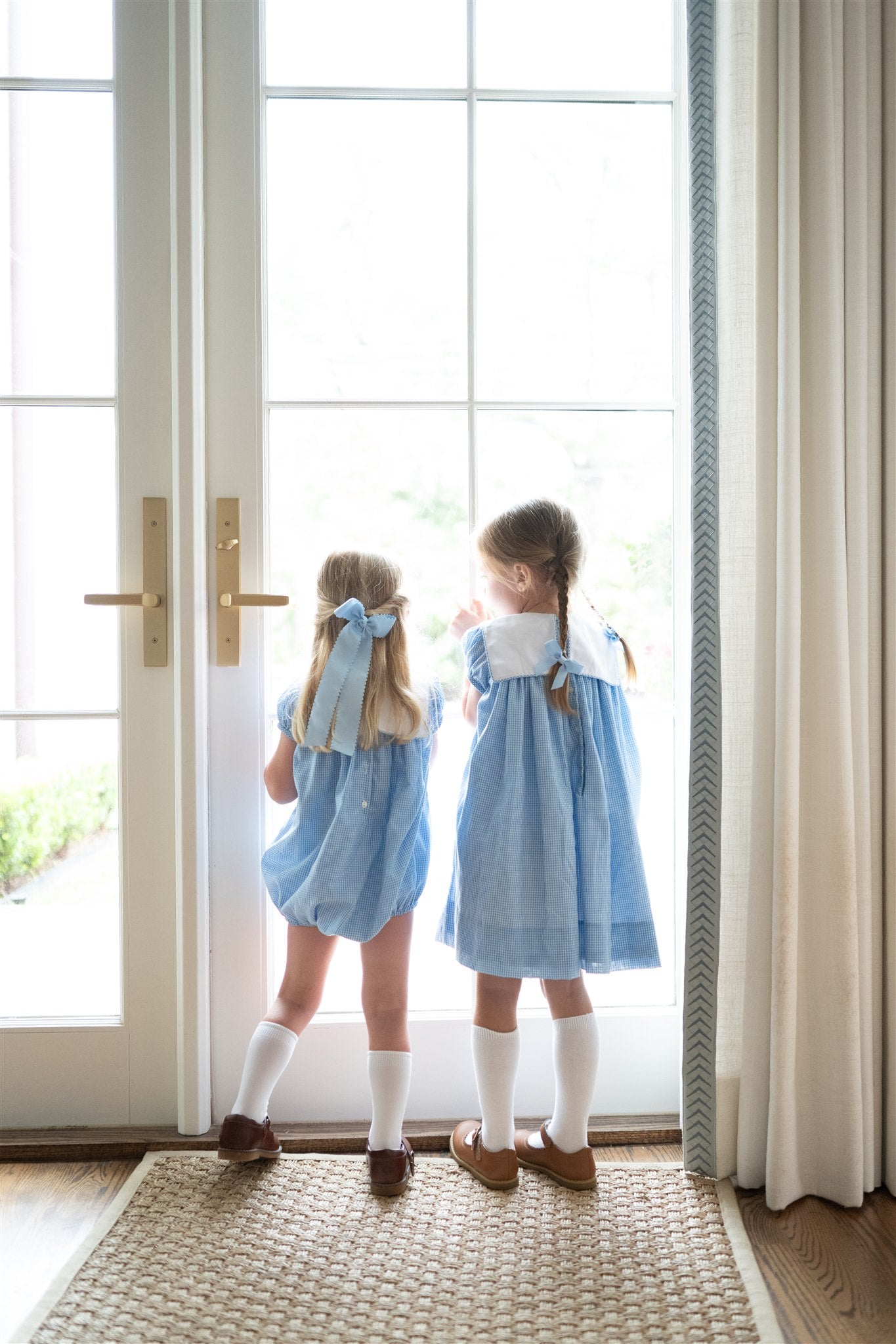 Proper Peony Girls Blue Christmas Manger Bubble by Proper Peony