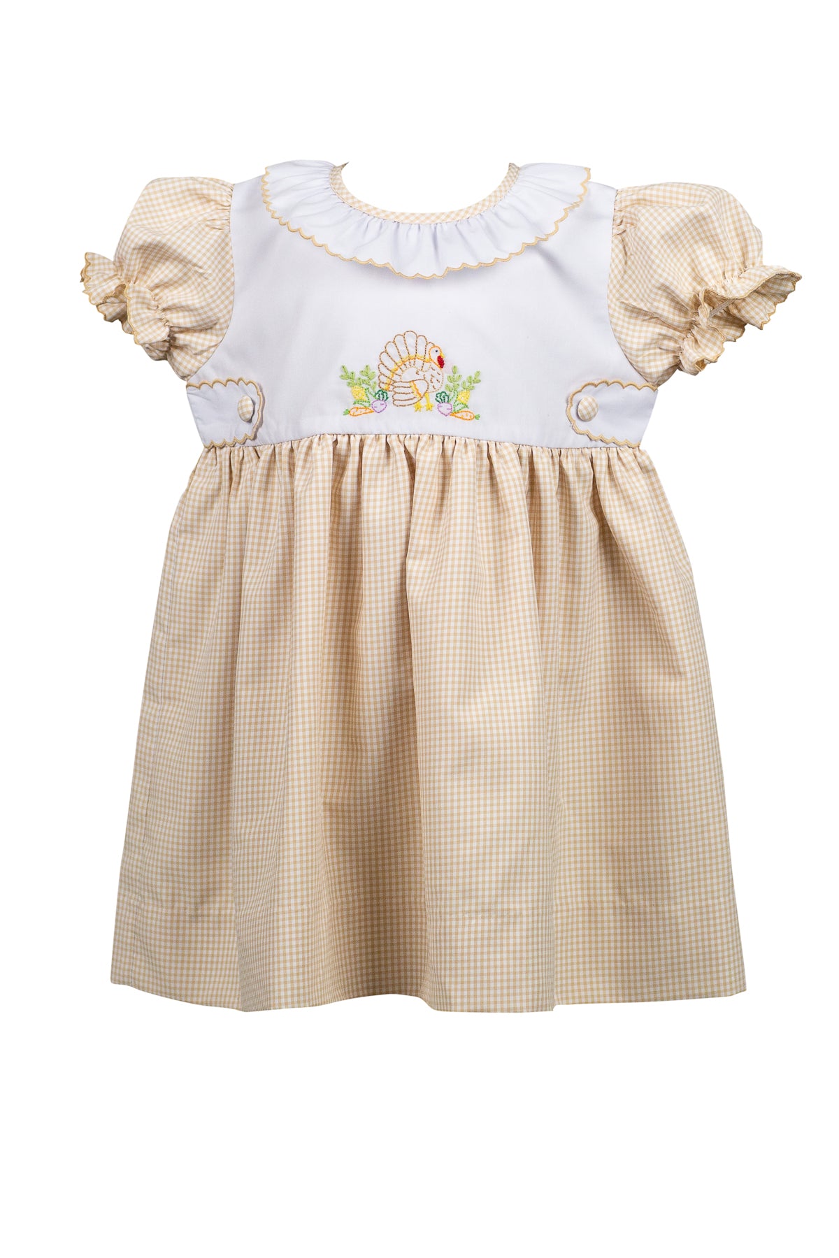 Proper Peony Girls Mayflower Thanksgiving Turkey Dress