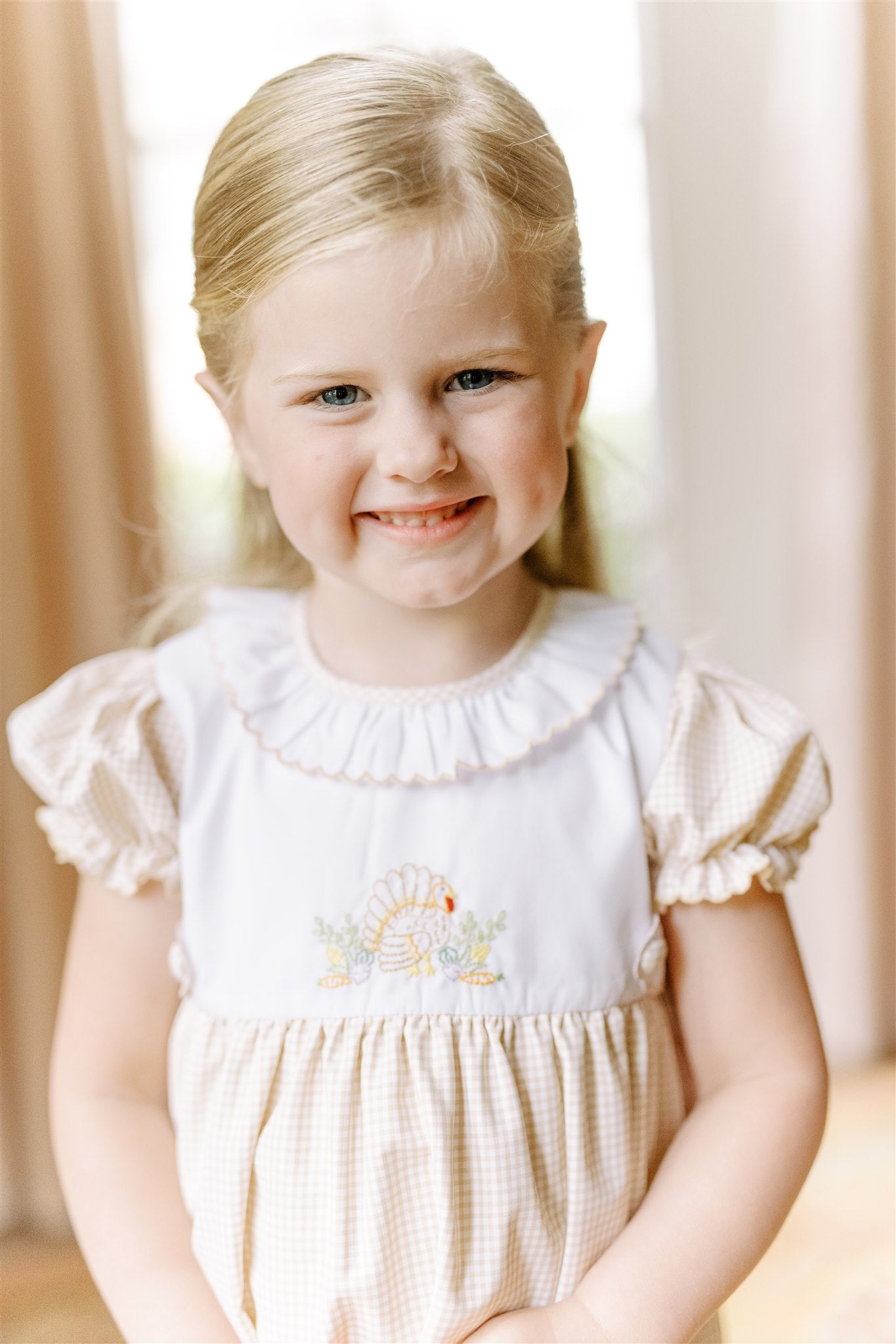 Proper Peony Baby Girls Mayflower Thanksgiving Turkey Bubble