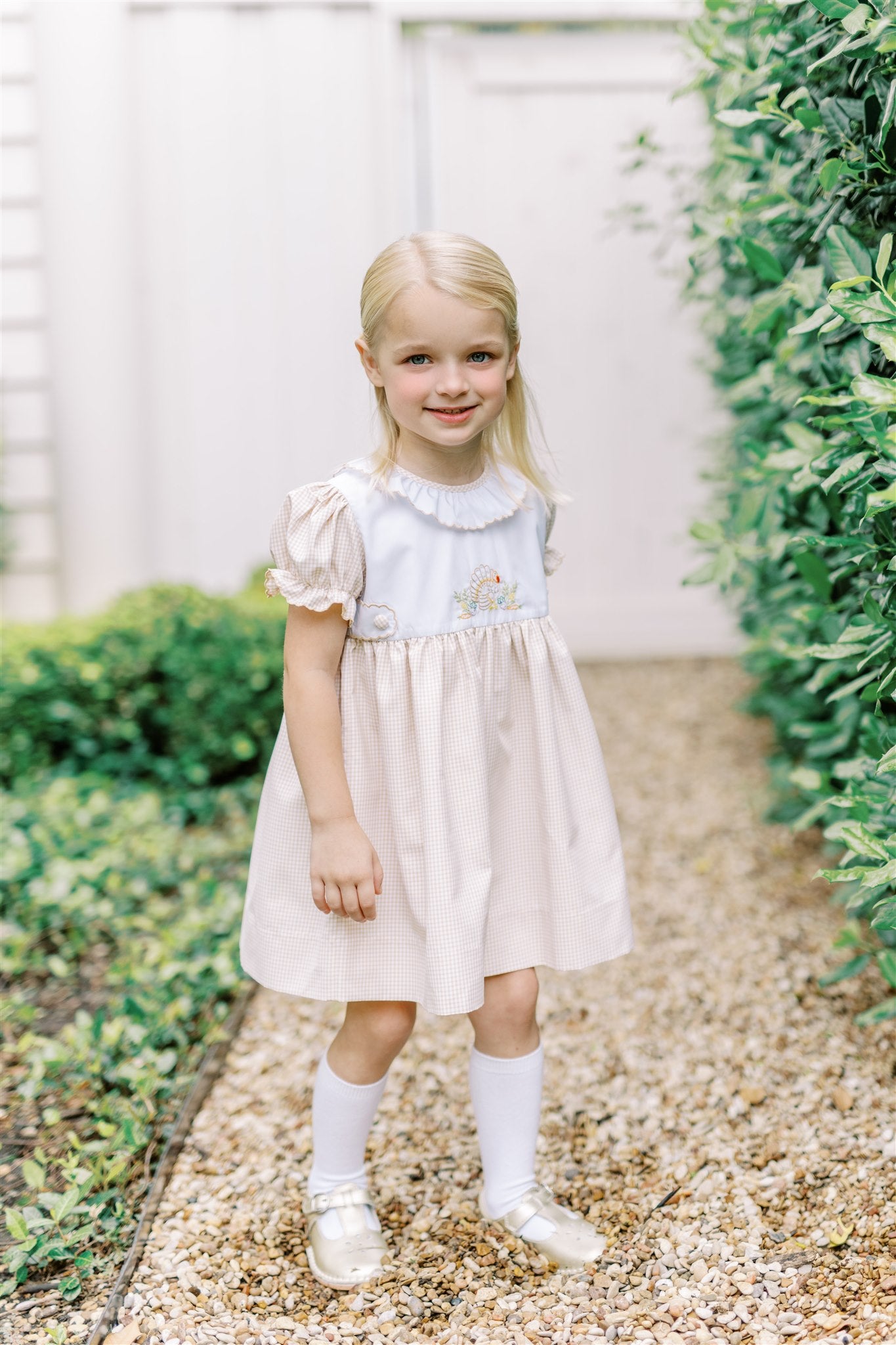 Proper Peony Girls Mayflower Thanksgiving Turkey Dress